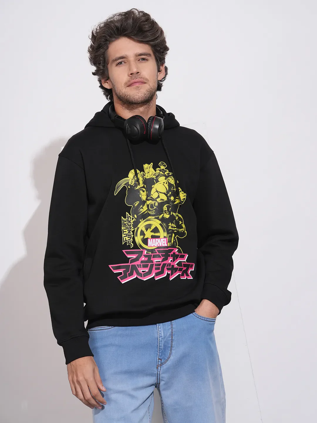 Black Easy Fit Men's Hoodie by Being Human Clothing - Image 6