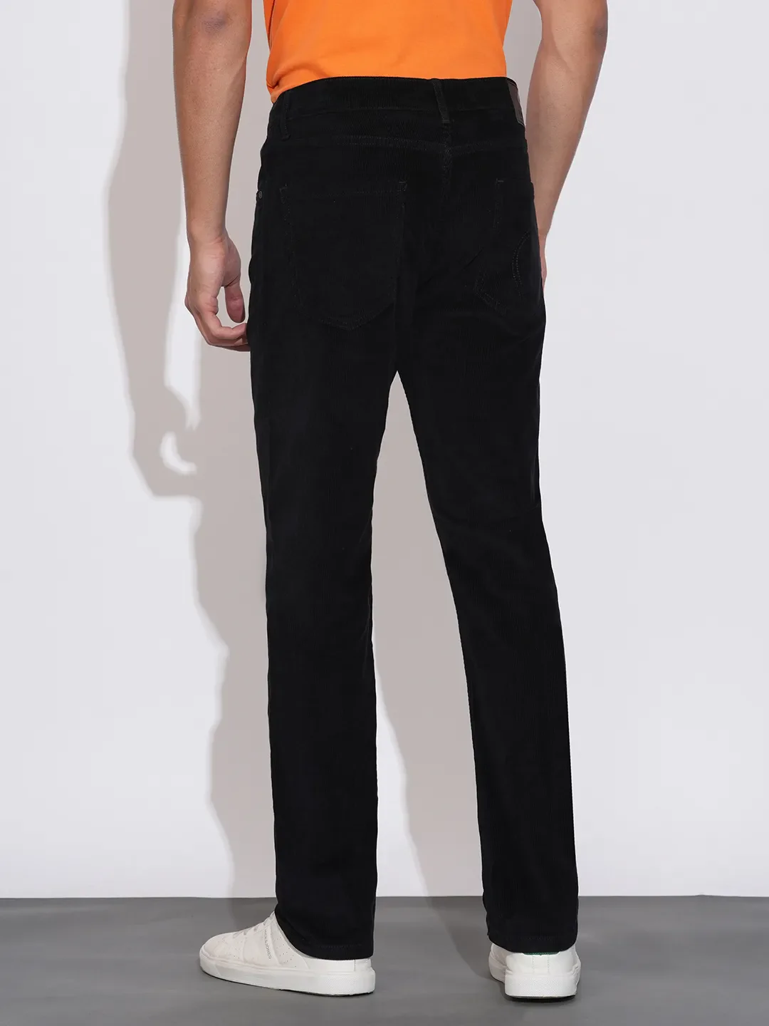 Black Straight Fit Denims For Men By Being Human Clothing - Image 3