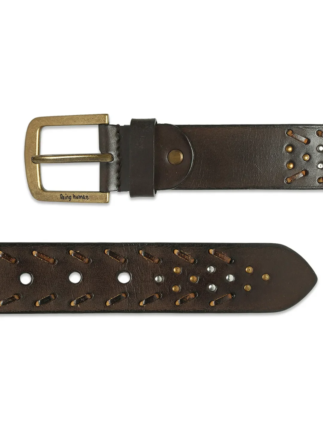 Brown Men's Belt By Being Human Clothing - Image 2