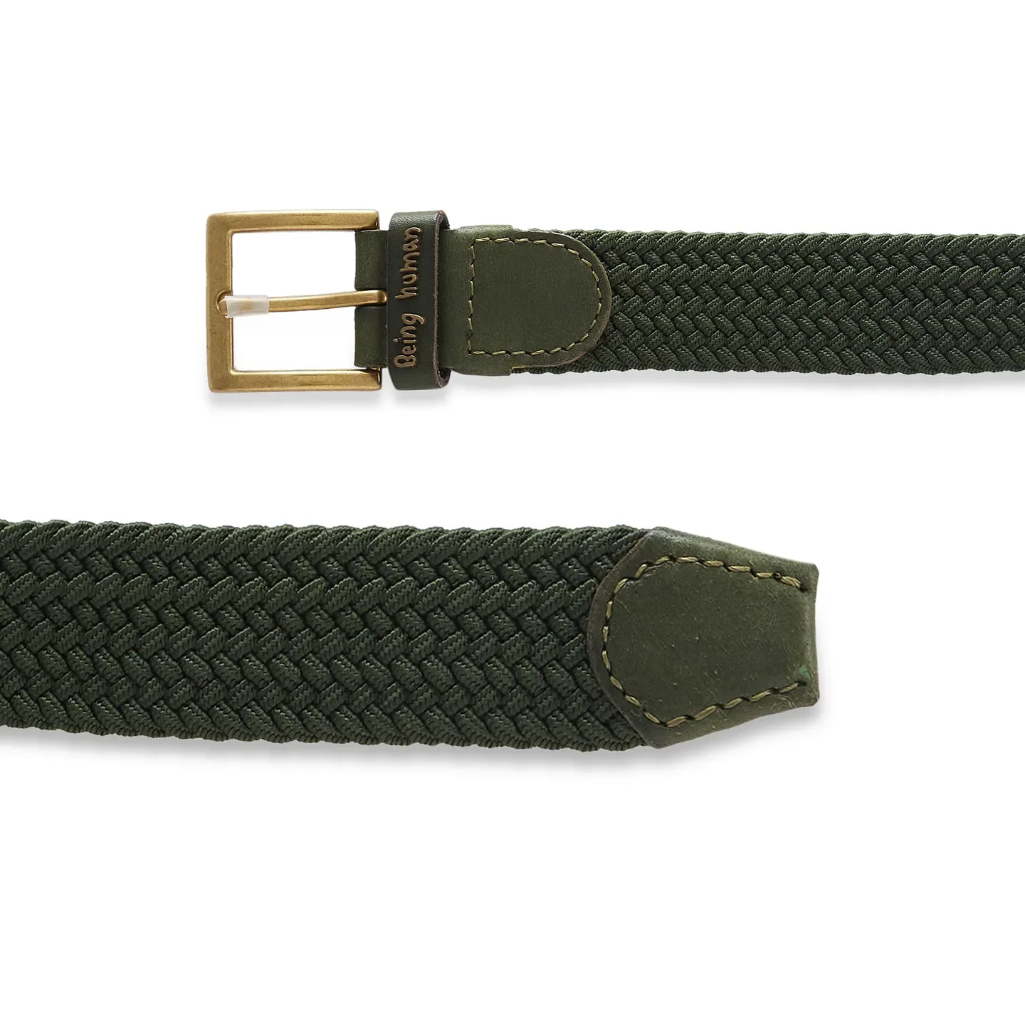 Olive Men's Belt By Being Human Clothing - Image 3