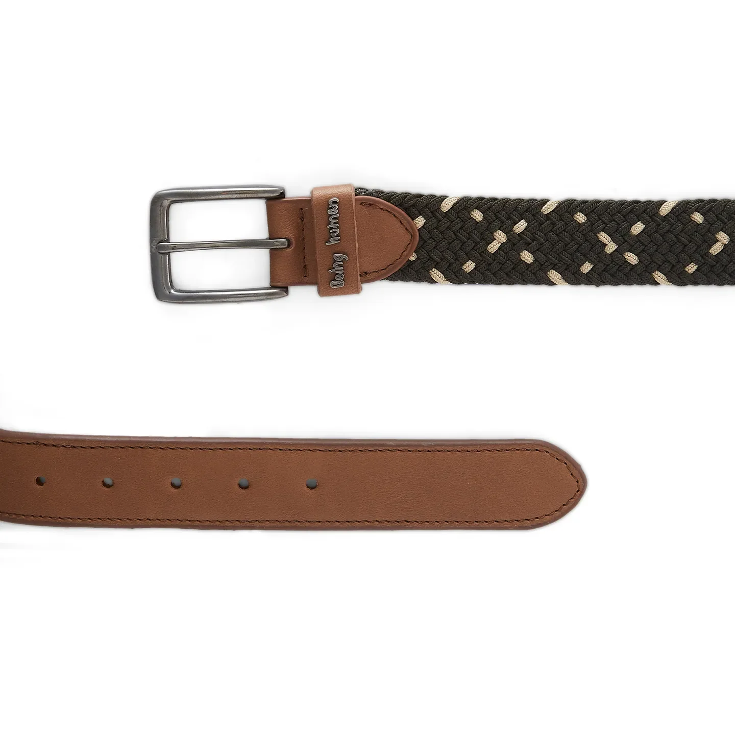 Olive Men's Belt By Being Human Clothing - Image 3