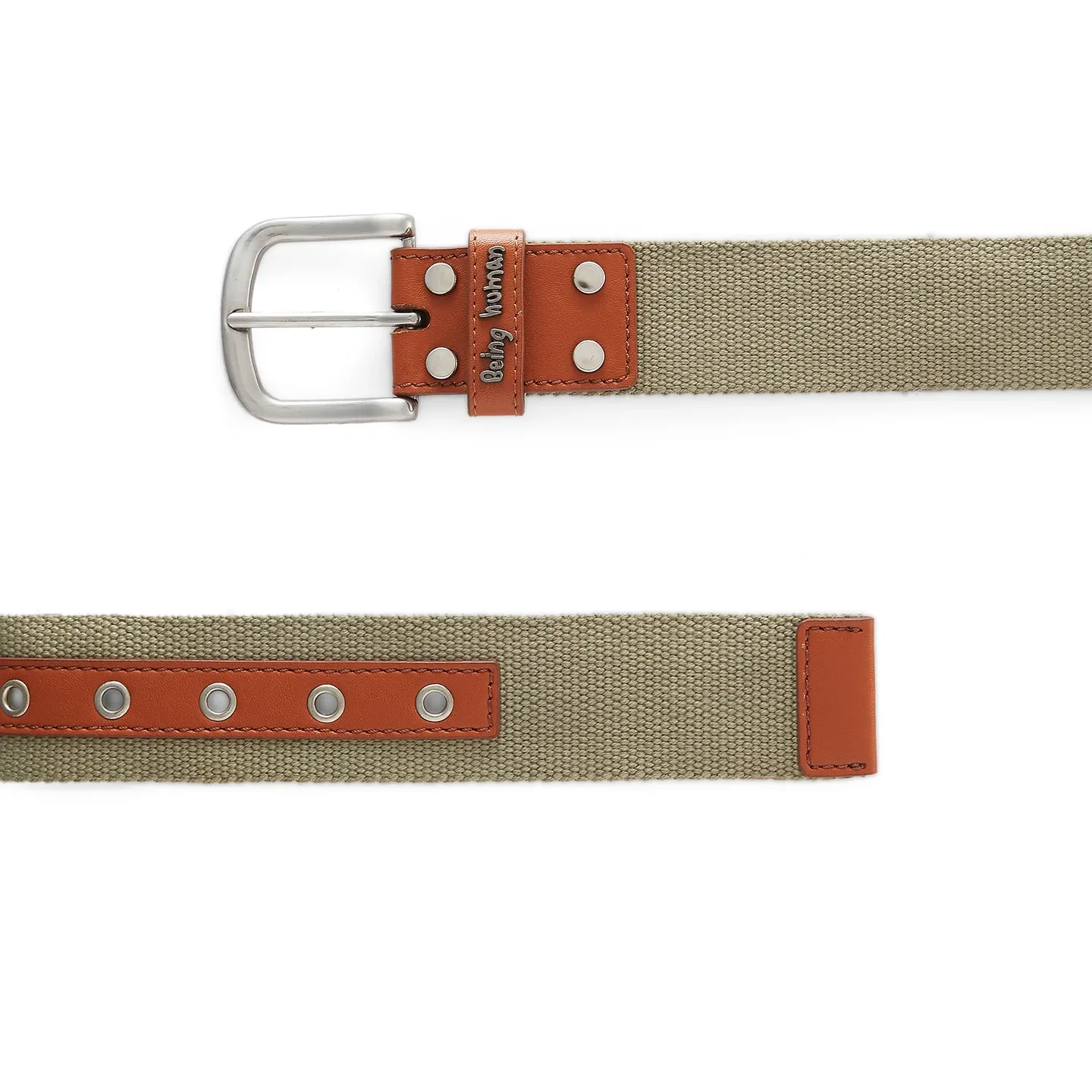 Olive Men's Belt By Being Human Clothing - Image 3