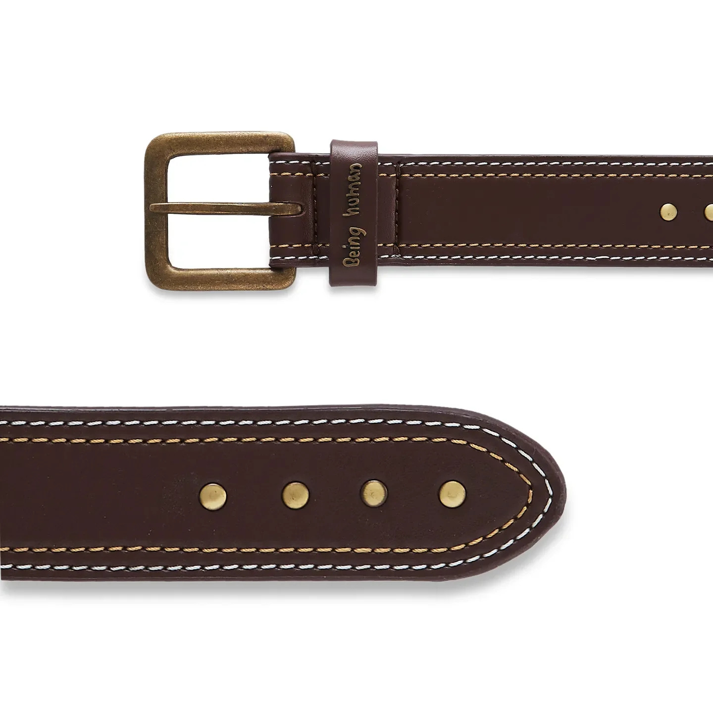 Brown Men's Belt By Being Human Clothing - Image 3