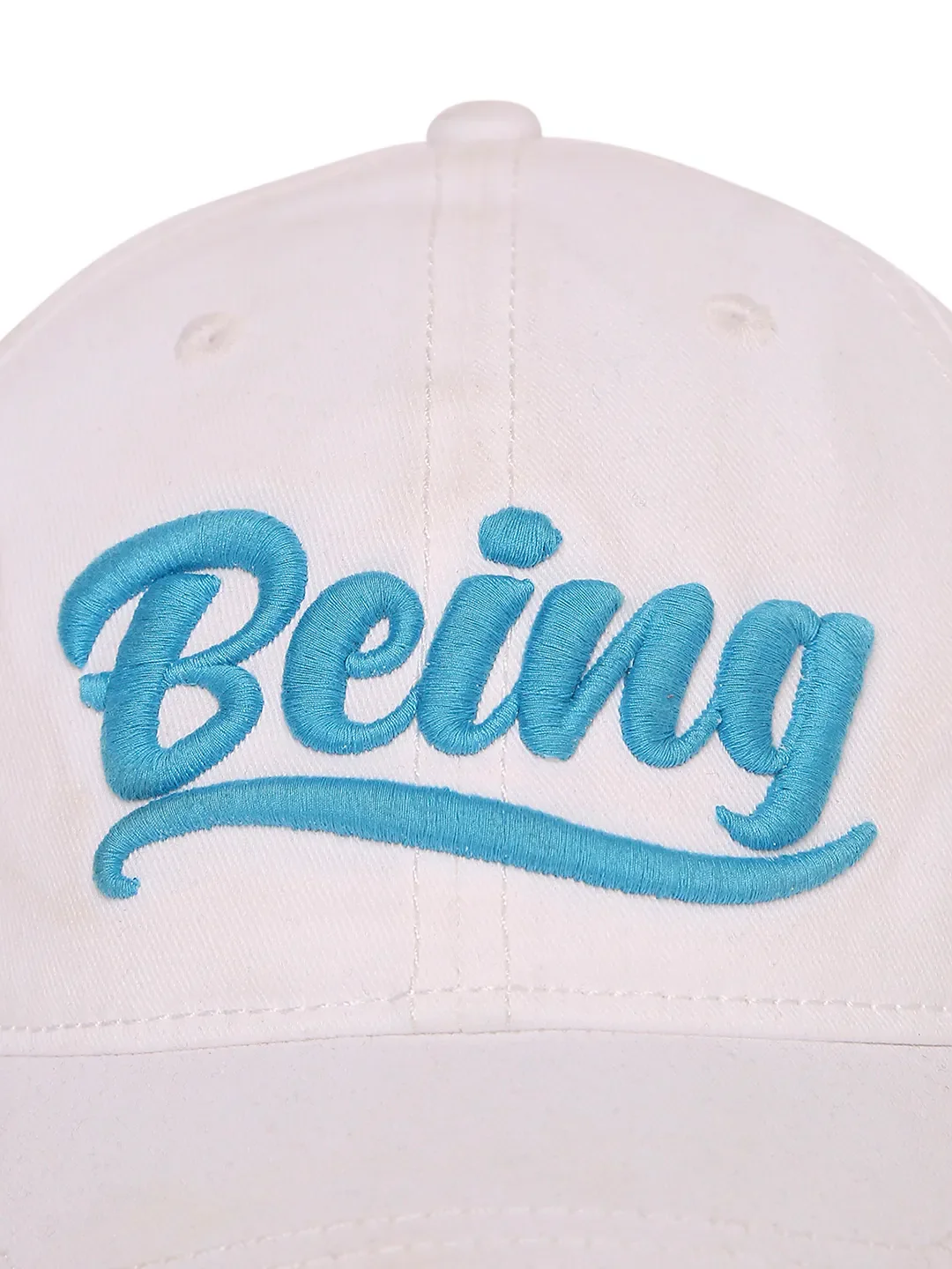 White Unisex Cap by Being Human Clothing
