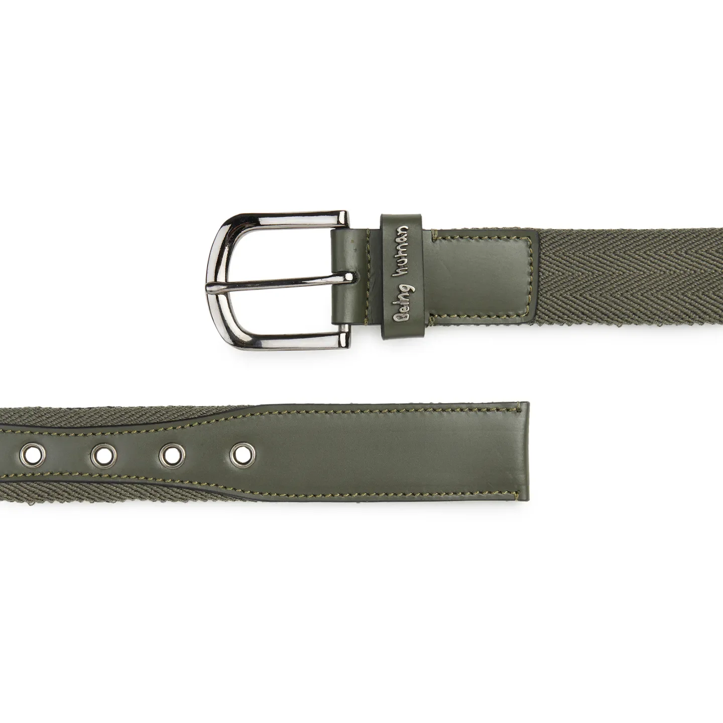 Olive Men's Belt By Being Human Clothing - Image 4