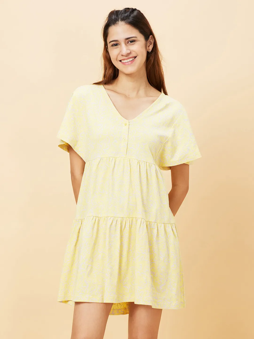 Yellow Women's Dress by Being Human Clothing