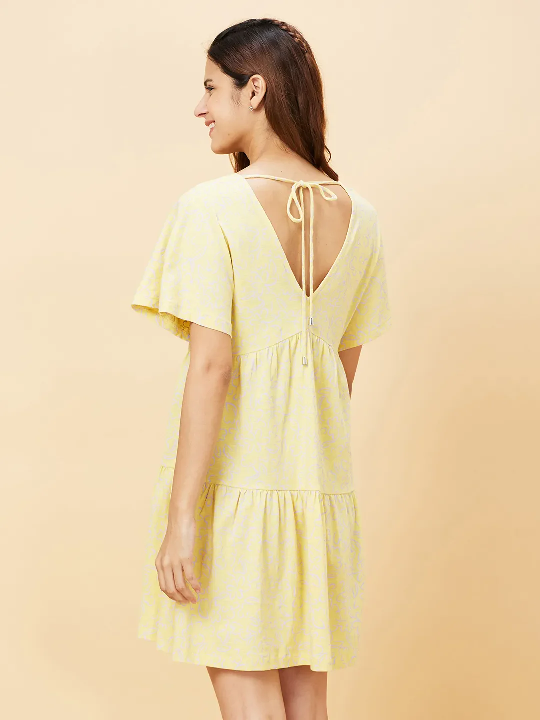 Yellow Women's Dress by Being Human Clothing - Image 4