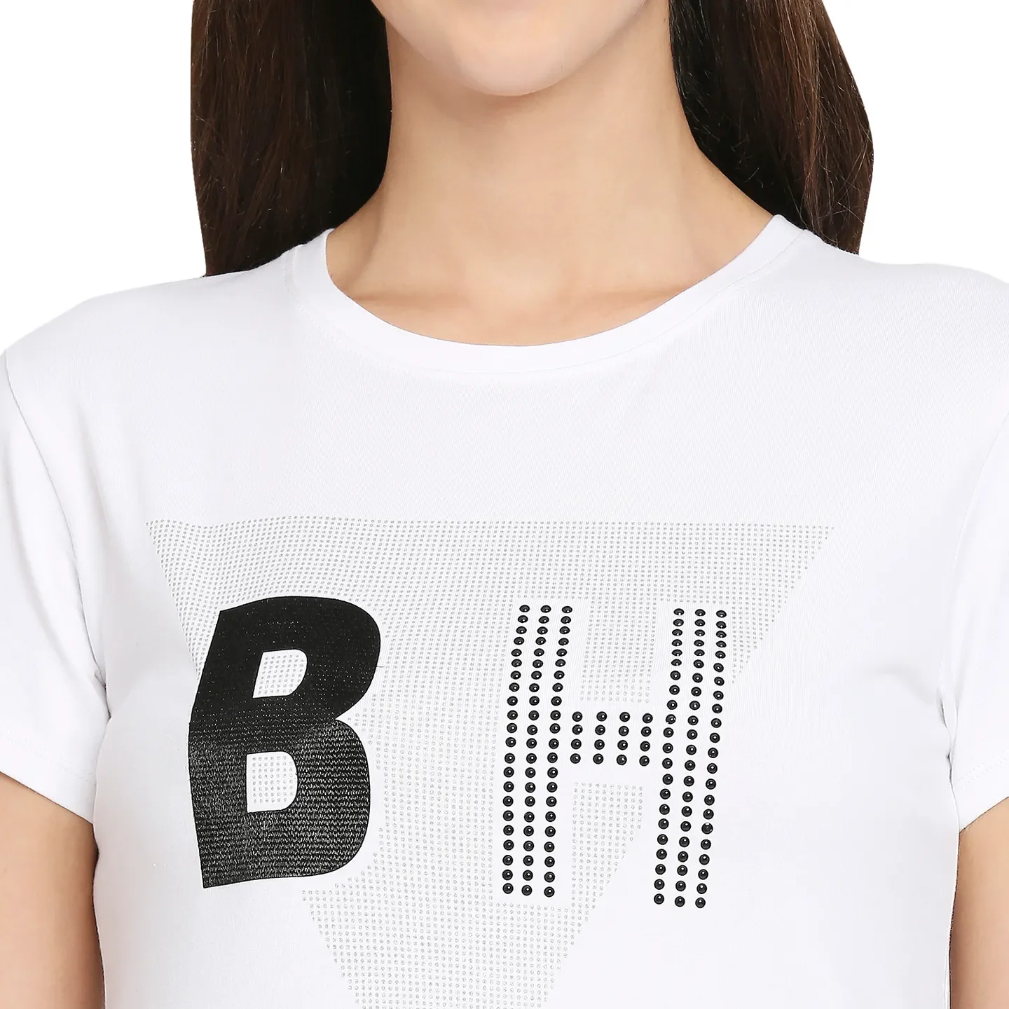 White Easy Fit Women's Cotton T-Shirt By Being Human Clothing - Image 5