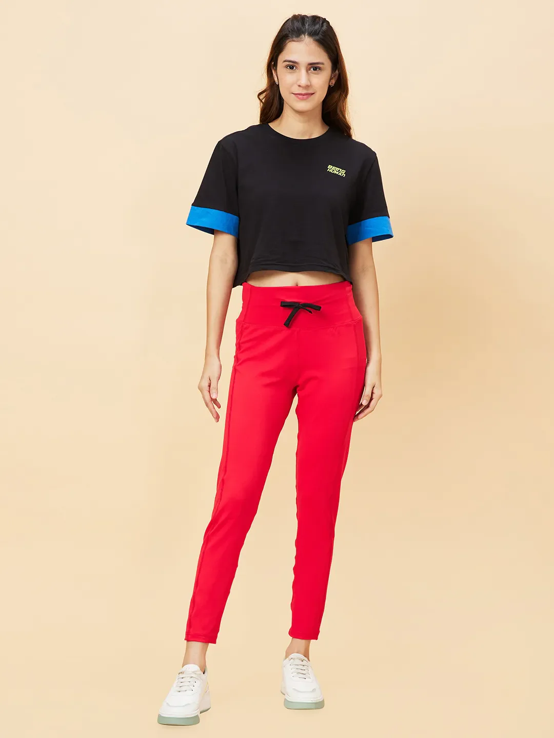 Orange Skinny Fit Women's Leggings By Being Human Clothing - Image 6