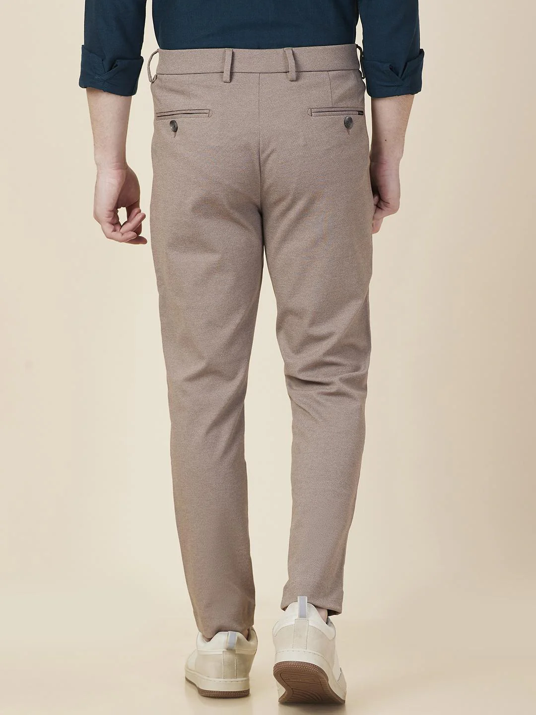Sand Cropped Fit Chino For Men By Being Human Clothing - Image 3