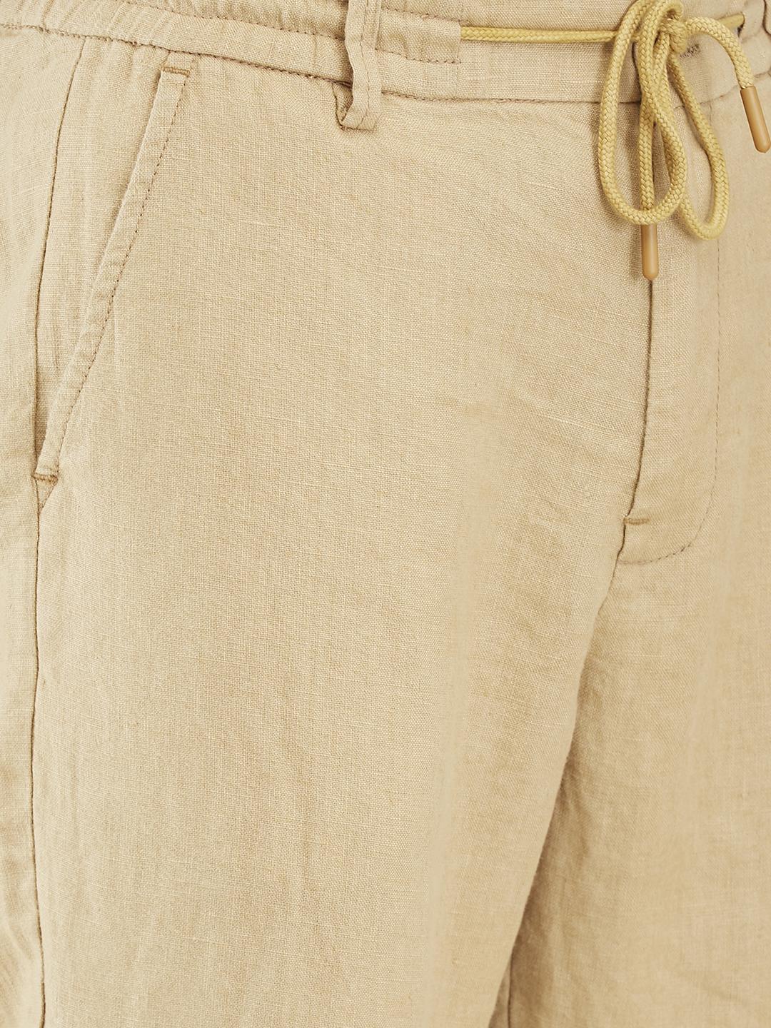 Khaki Regular Fit Joggers For Men By Being Human Clothing - Image 4