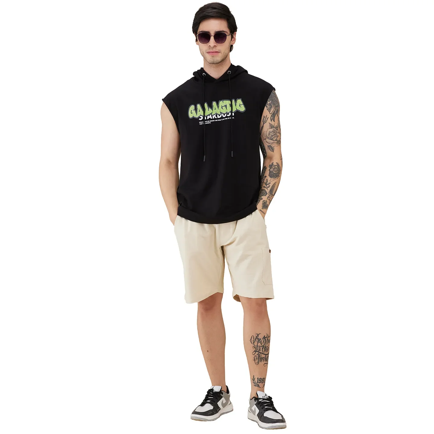 Beige Regular Fit Men's Shorts by Being Human Clothing - Image 6