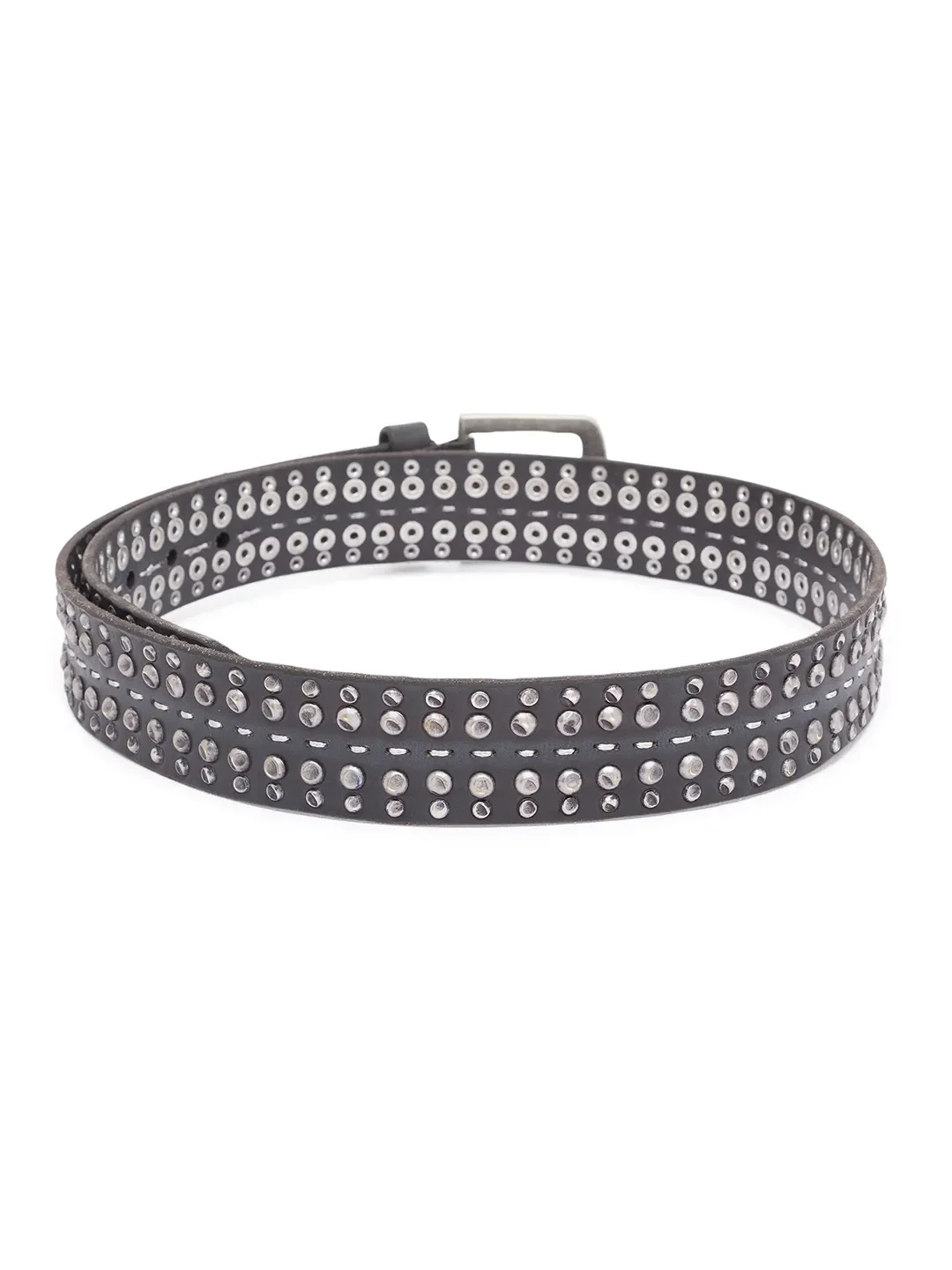Black Leather Men's Belt By Being Human Clothing - Image 2