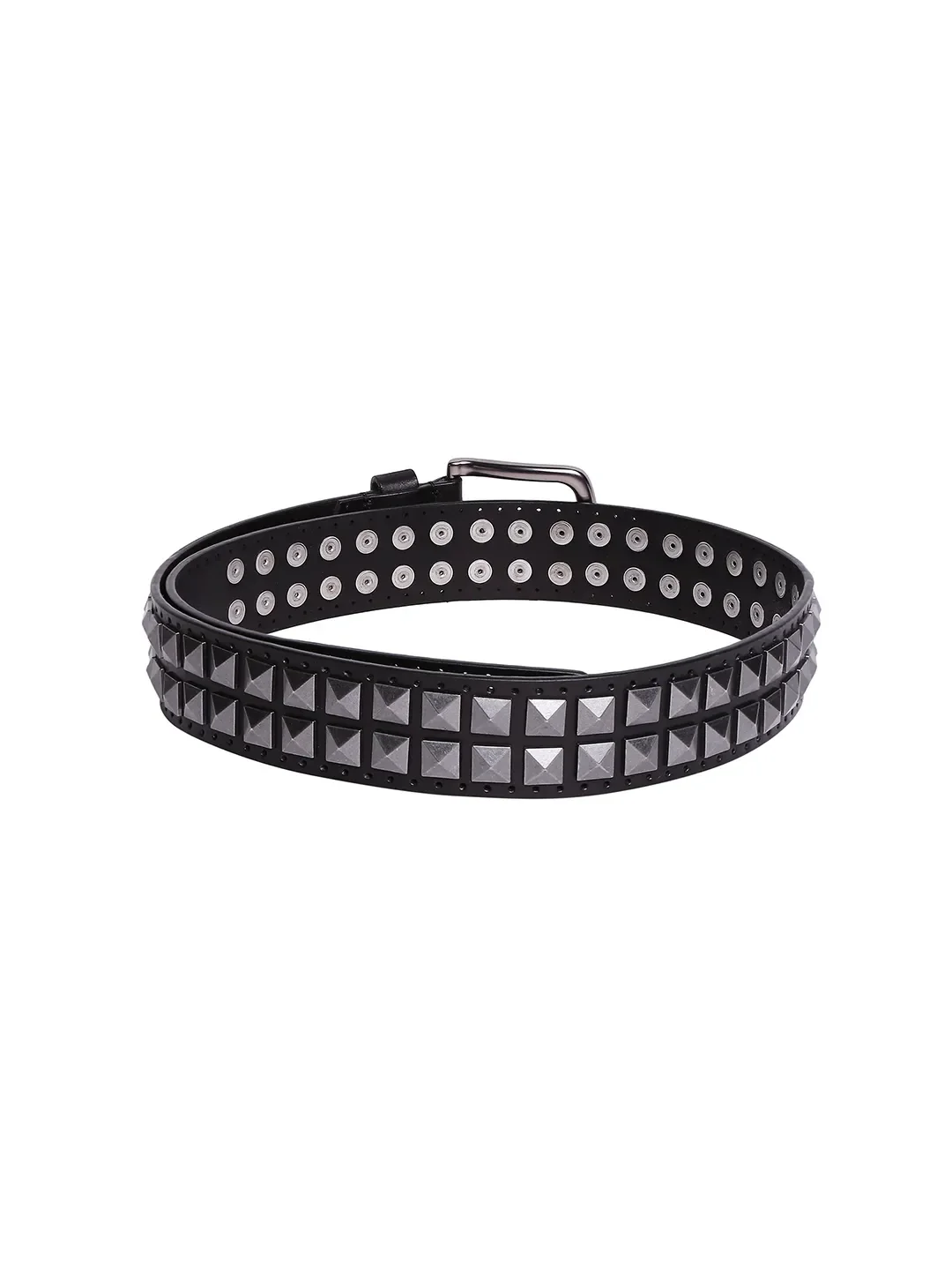 Black Leather Men's Belt By Being Human Clothing - Image 2