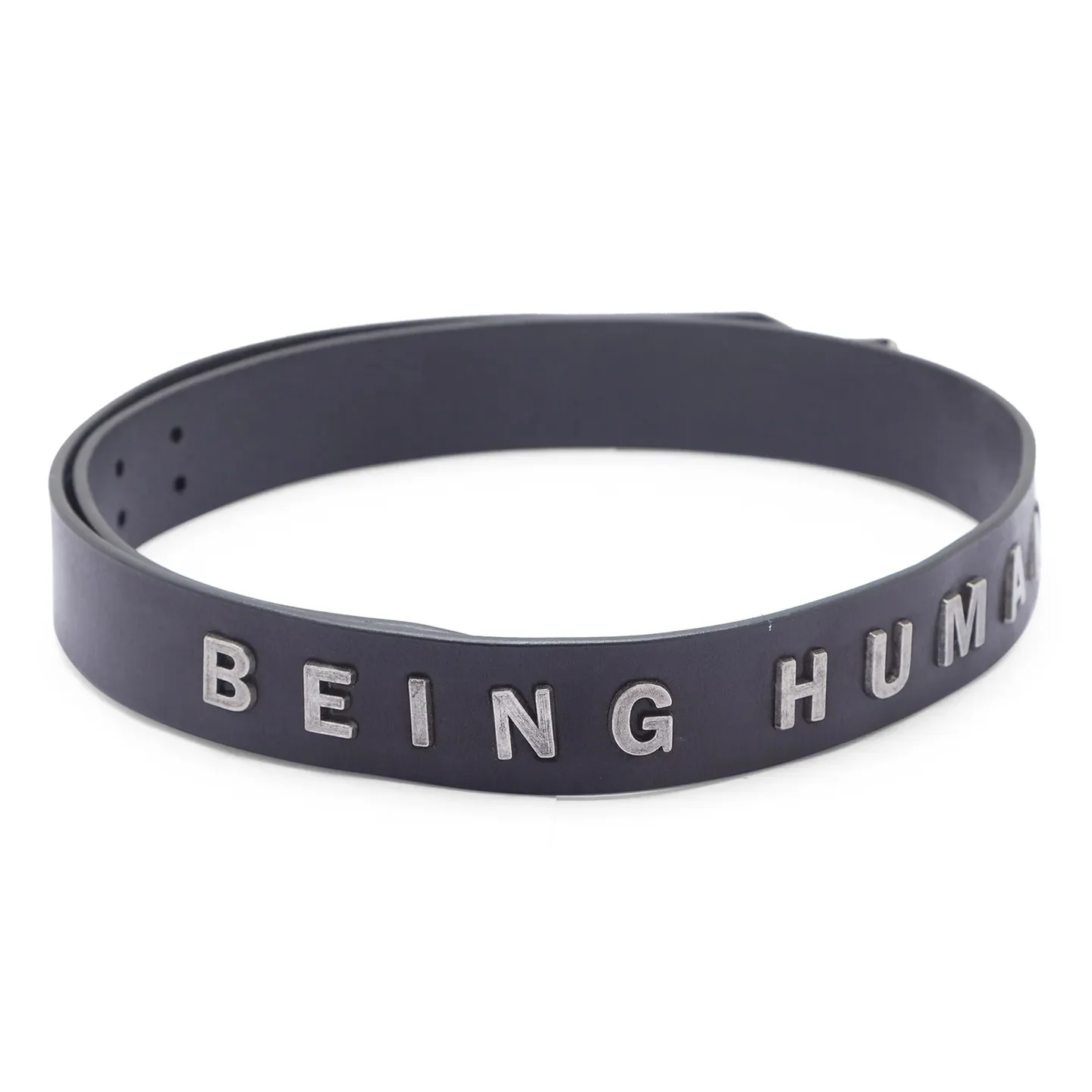 Black Leather Men's Belt By Being Human Clothing - Image 2