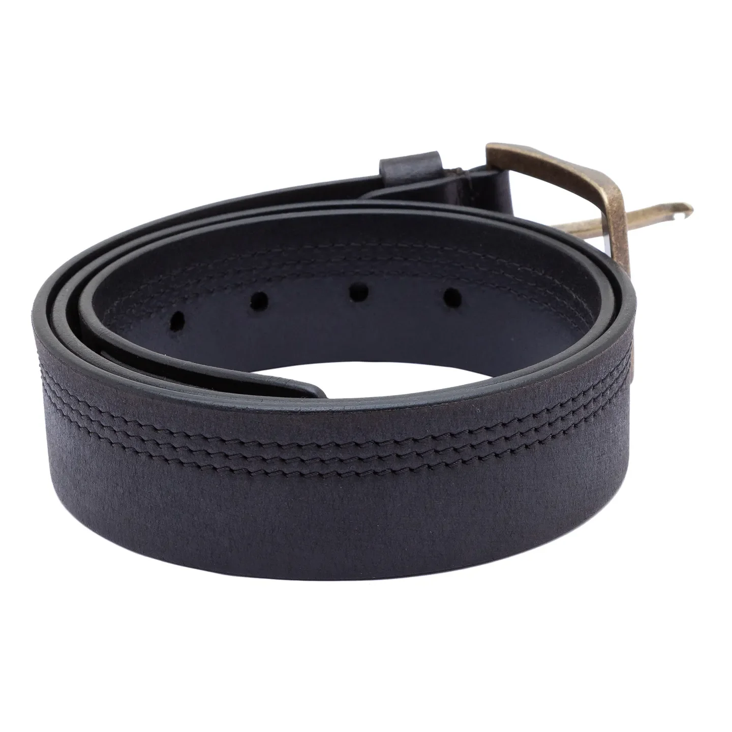 Black Leather Men's Belt By Being Human Clothing - Image 2