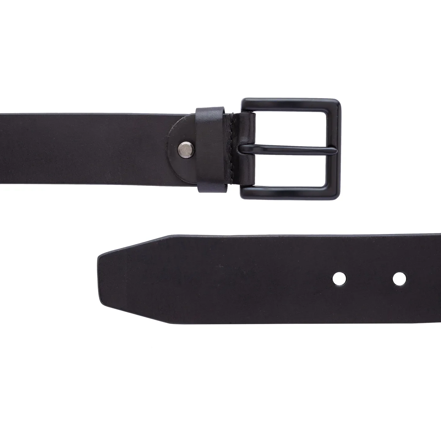Black Leather Men's Belt By Being Human Clothing - Image 2