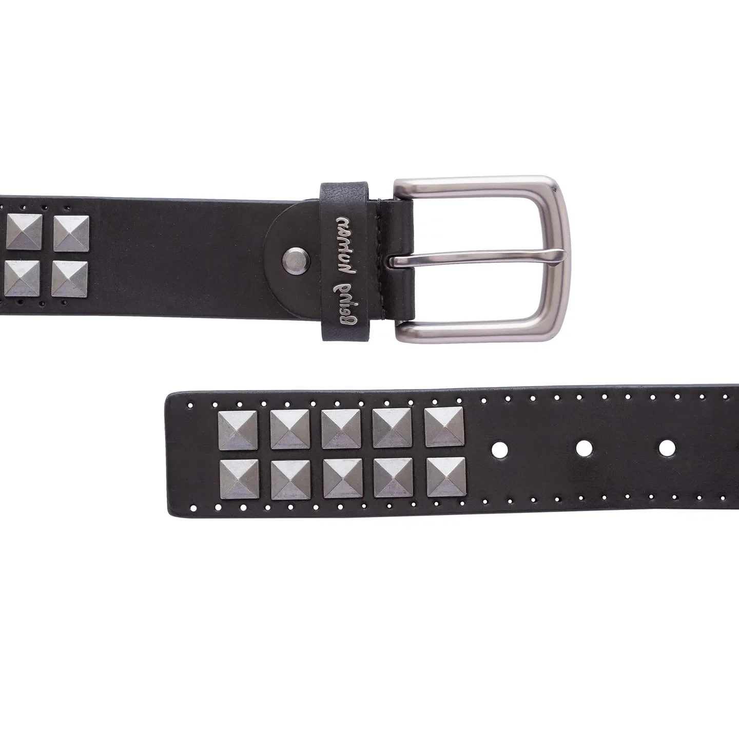 Black Leather Men's Belt By Being Human Clothing - Image 3