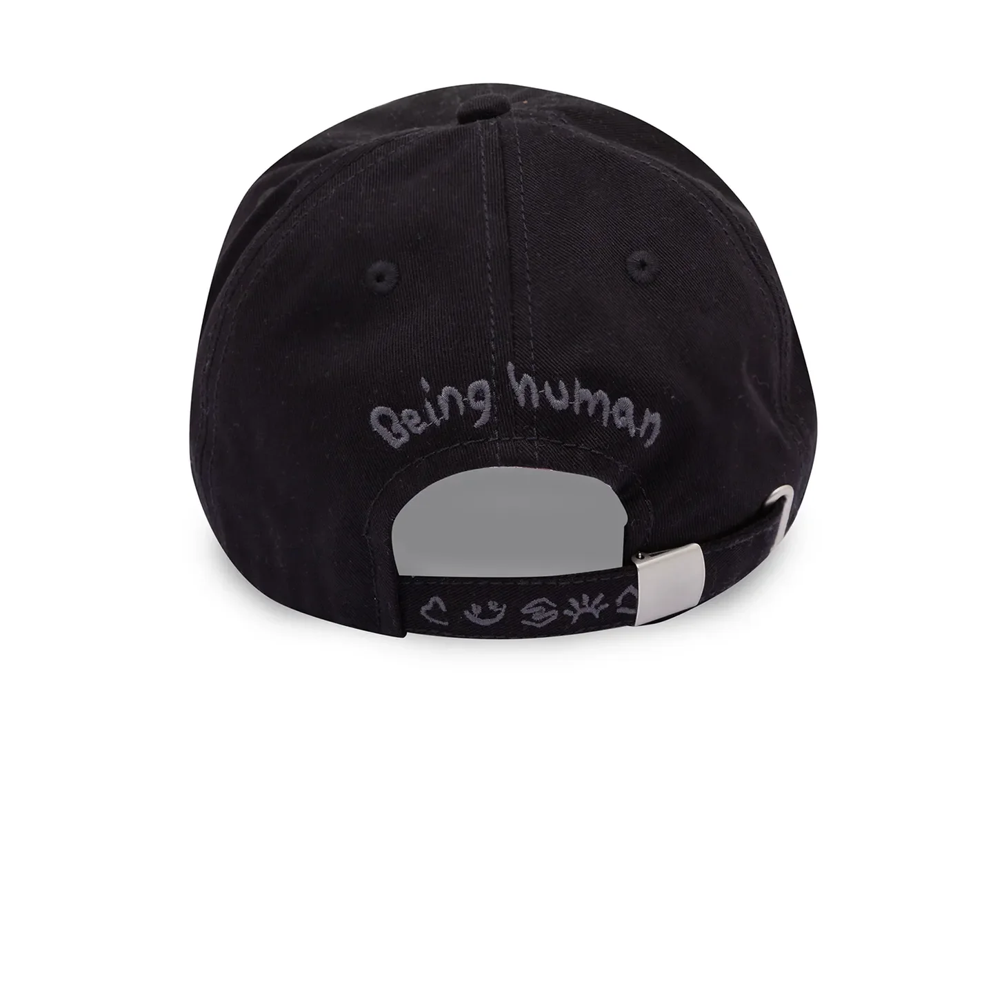 Black Cotton Unisex Cap by Being Human Clothing - Image 4