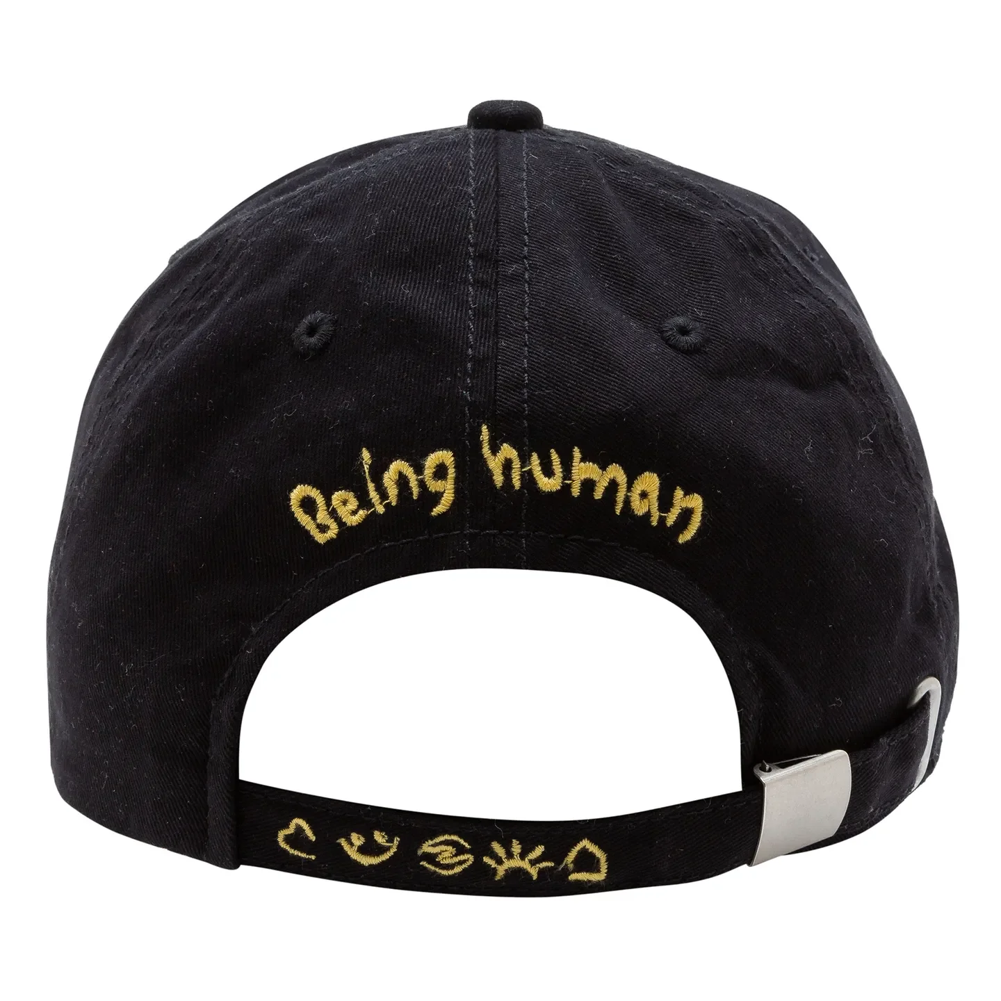 Black Cotton Unisex Cap by Being Human Clothing - Image 4