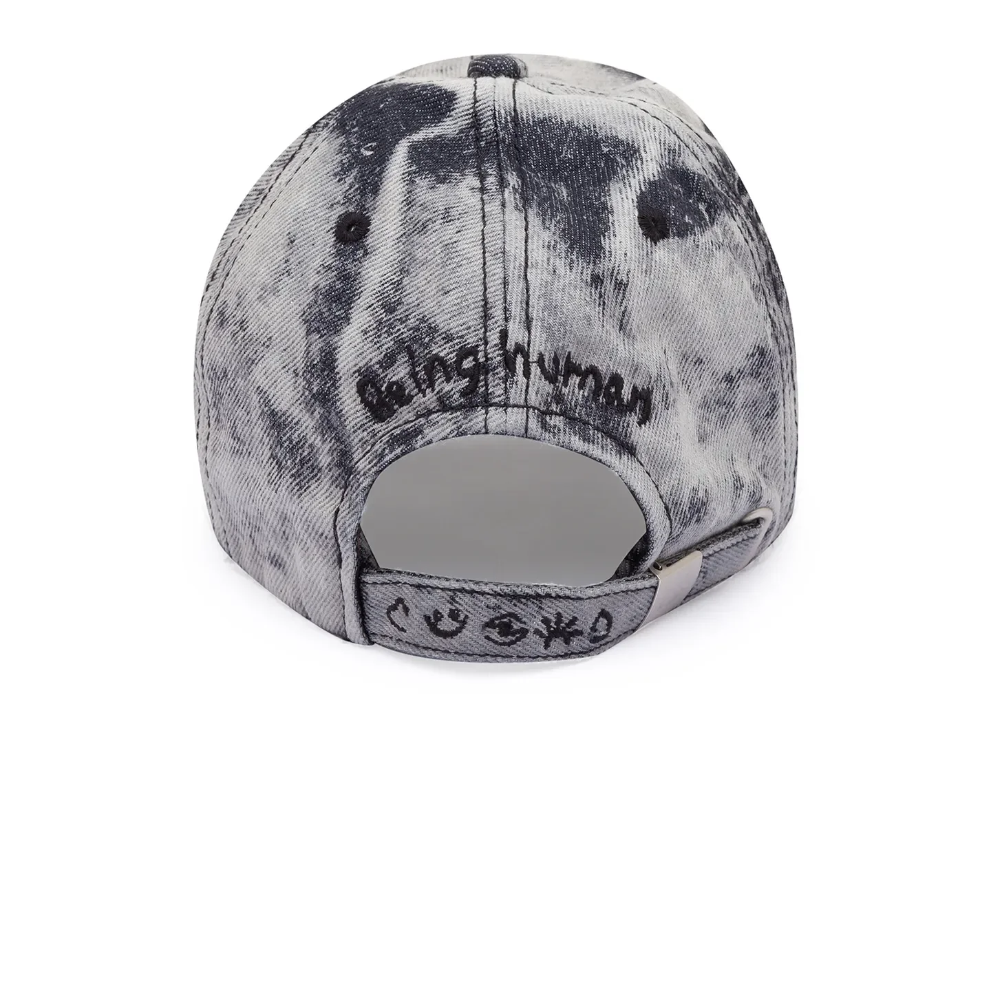 Black Denim Cotton Unisex Cap by Being Human Clothing - Image 4