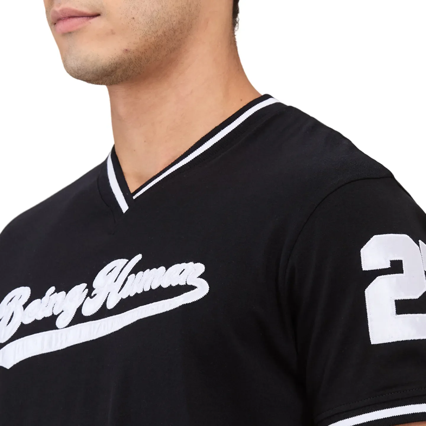 Black Easy Fit Men's Short Sleeves T-Shirt by Being Human Clothing - Image 5
