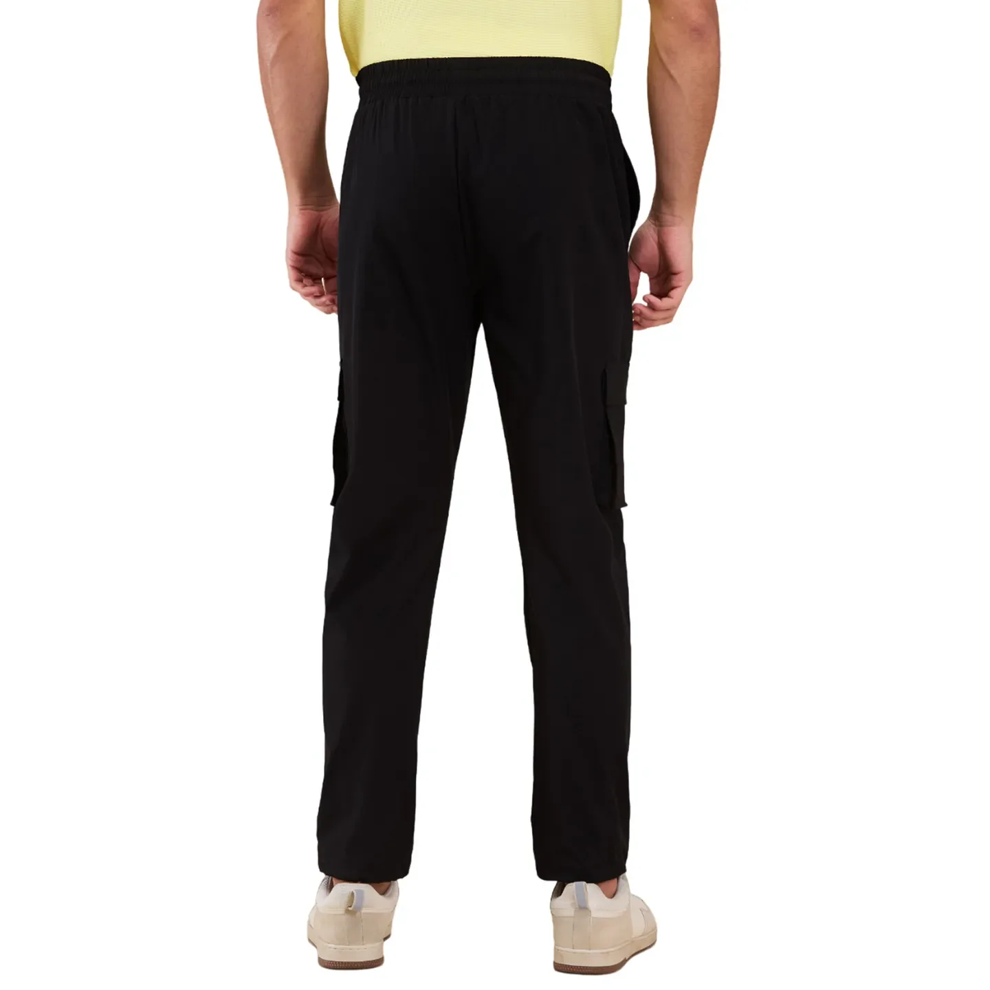 Black Loose Fit Men's Cargos by Being Human Clothing - Image 3