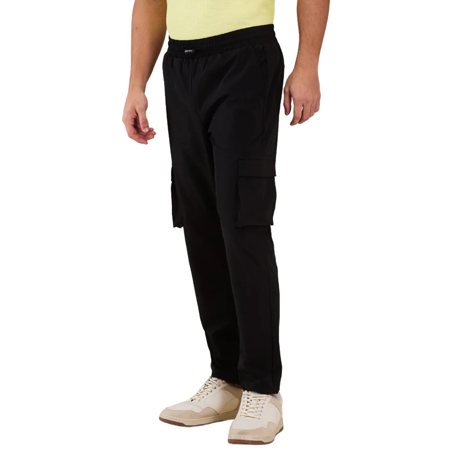 Black Loose Fit Men's Cargos by Being Human Clothing - Image 4