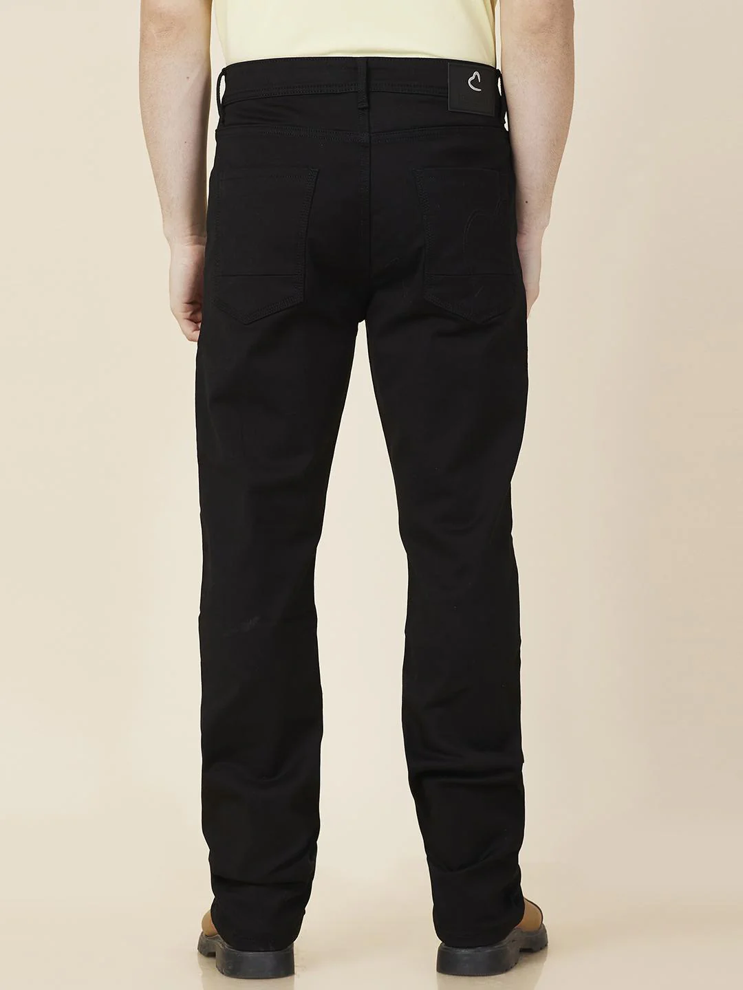 Black Boot Cut Fit Denims For Men By Being Human Clothing - Image 3