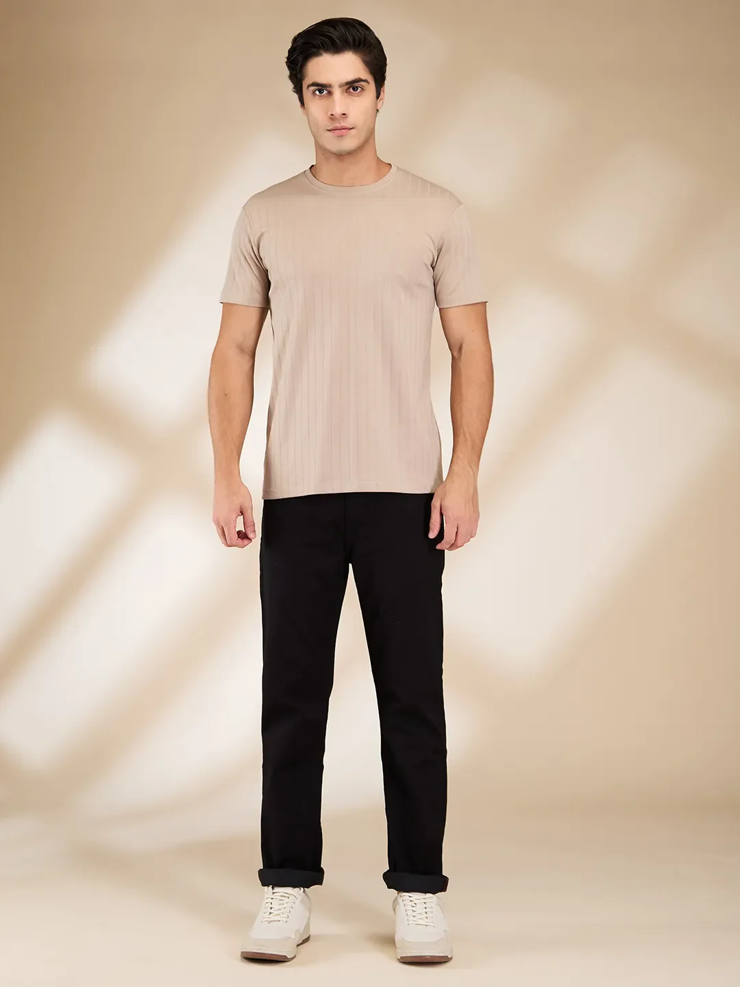 Black Straight Fit Denims For Men By Being Human Clothing - Image 2