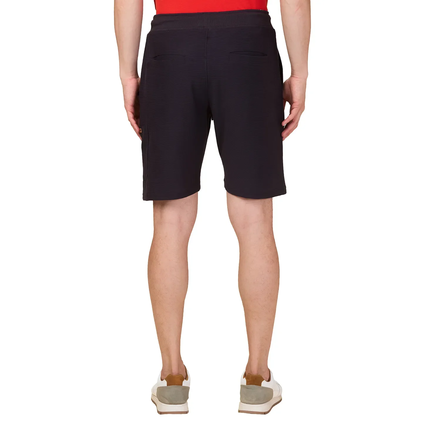 Charcoal Regular Fit Shorts For Men By Being Human Clothing - Image 3