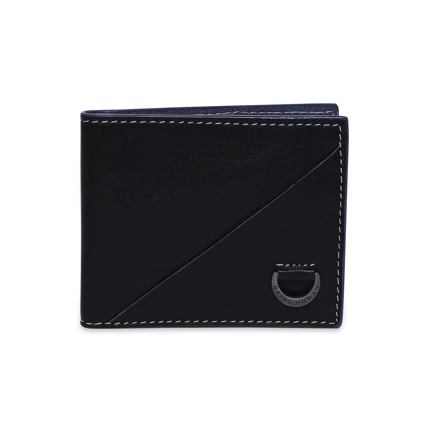 Black Leather Men's Wallet by Being Human Clothing