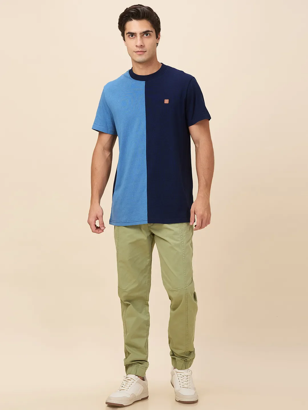 Indigo Easy Fit Round Neck Men's T-Shirt by Being Human Clothing - Image 2