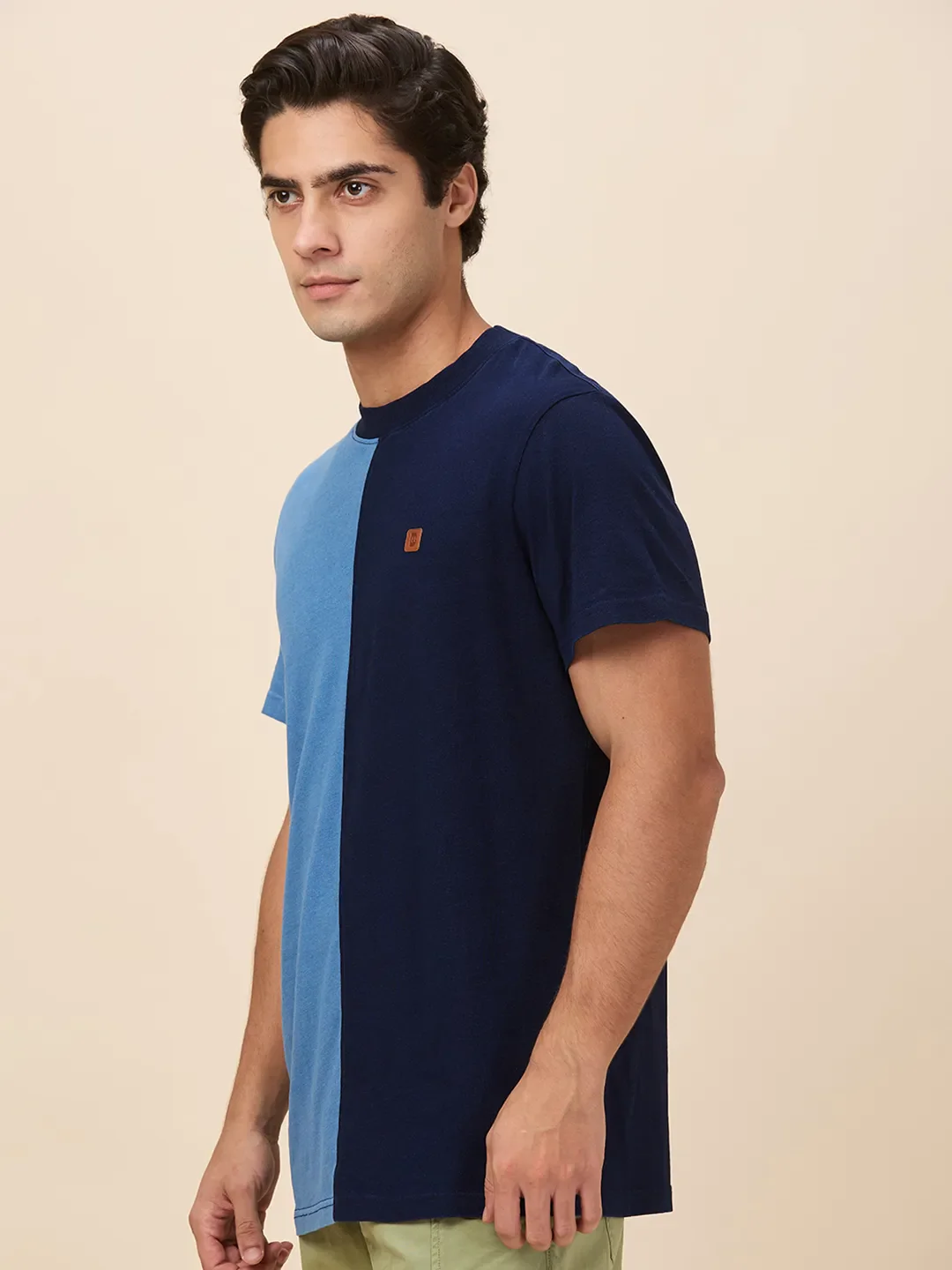 Indigo Easy Fit Round Neck Men's T-Shirt by Being Human Clothing - Image 4
