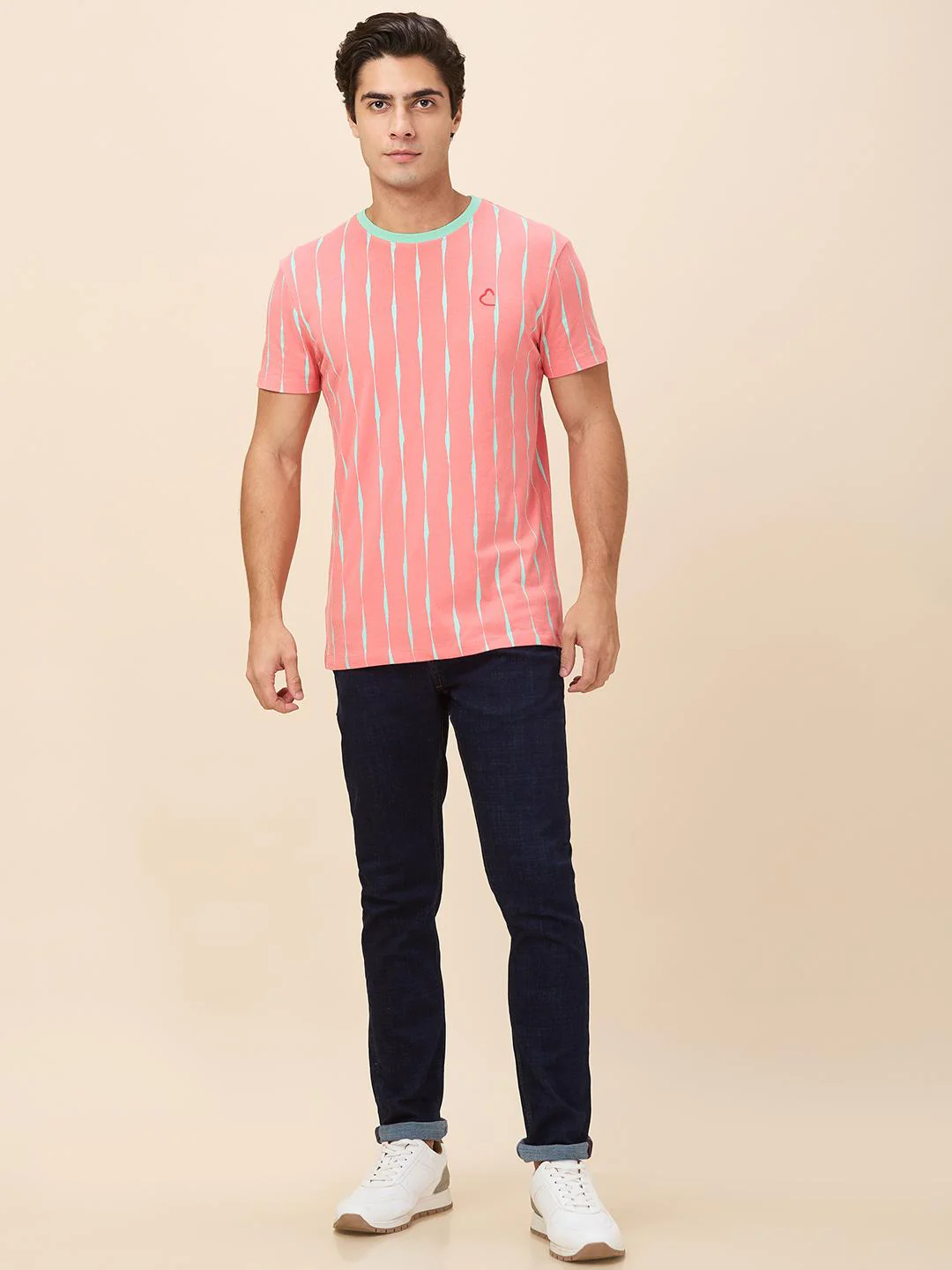 Dark Blue Slim Fit Denims For Men By Being Human Clothing - Image 5