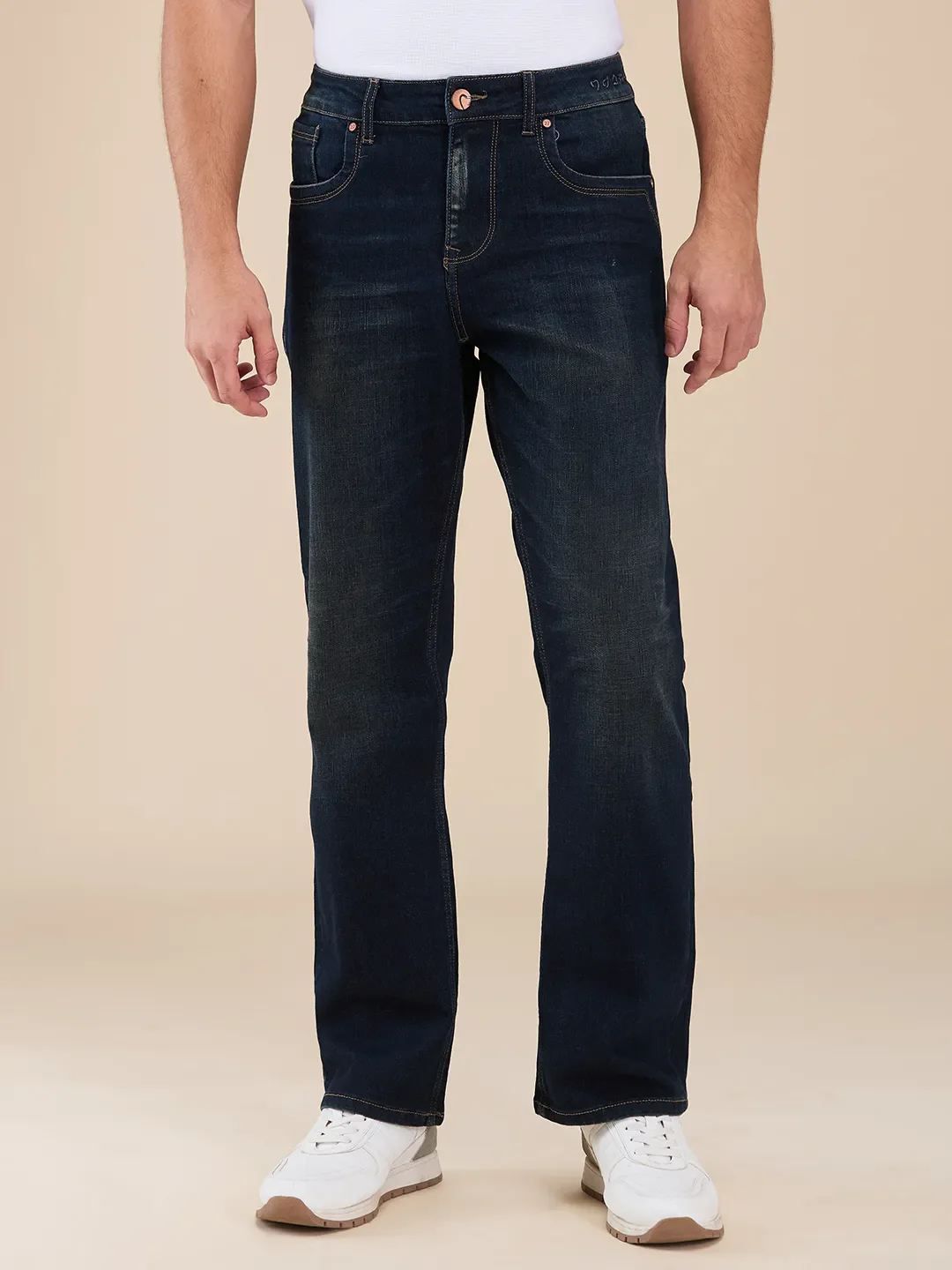 Blue Boot Cut Fit Men's Denims by Being Human Clothing