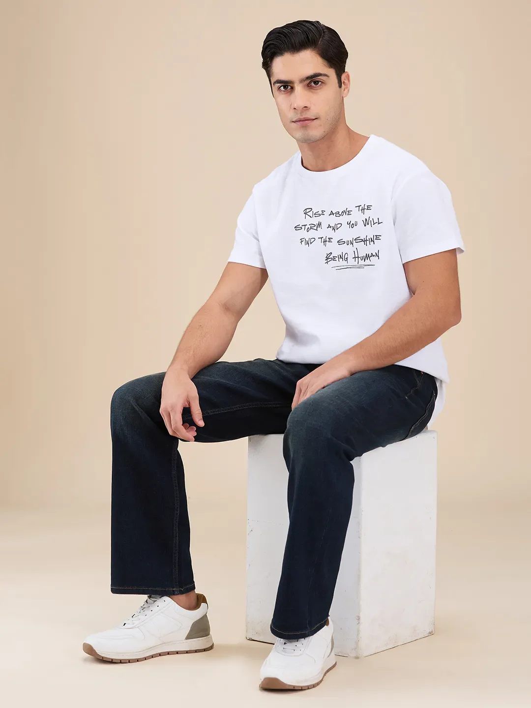 Blue Boot Cut Fit Men's Denims by Being Human Clothing - Image 6