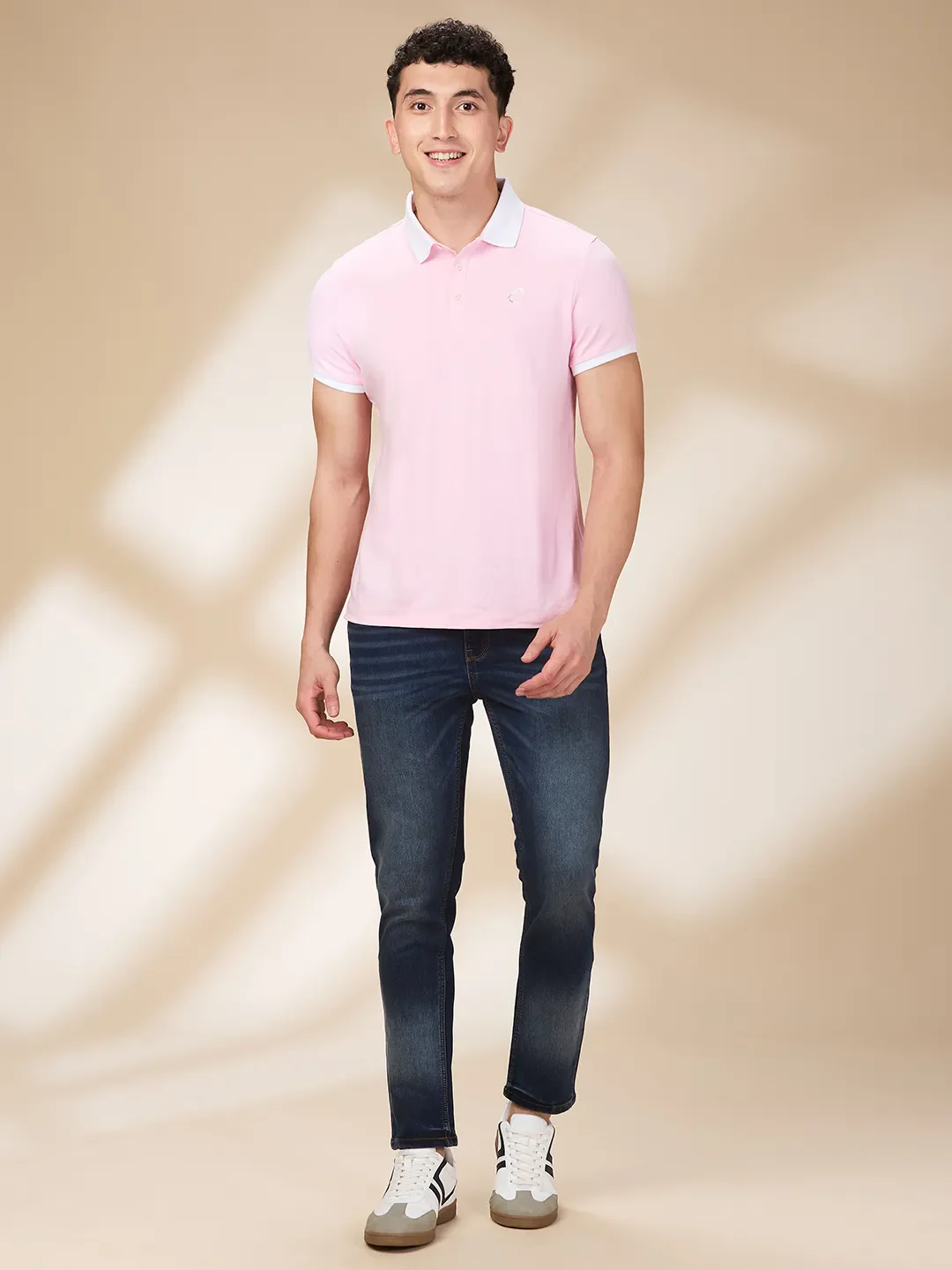 Dark Blue Cropped Fit Denims For Men By Being Human Clothing - Image 2