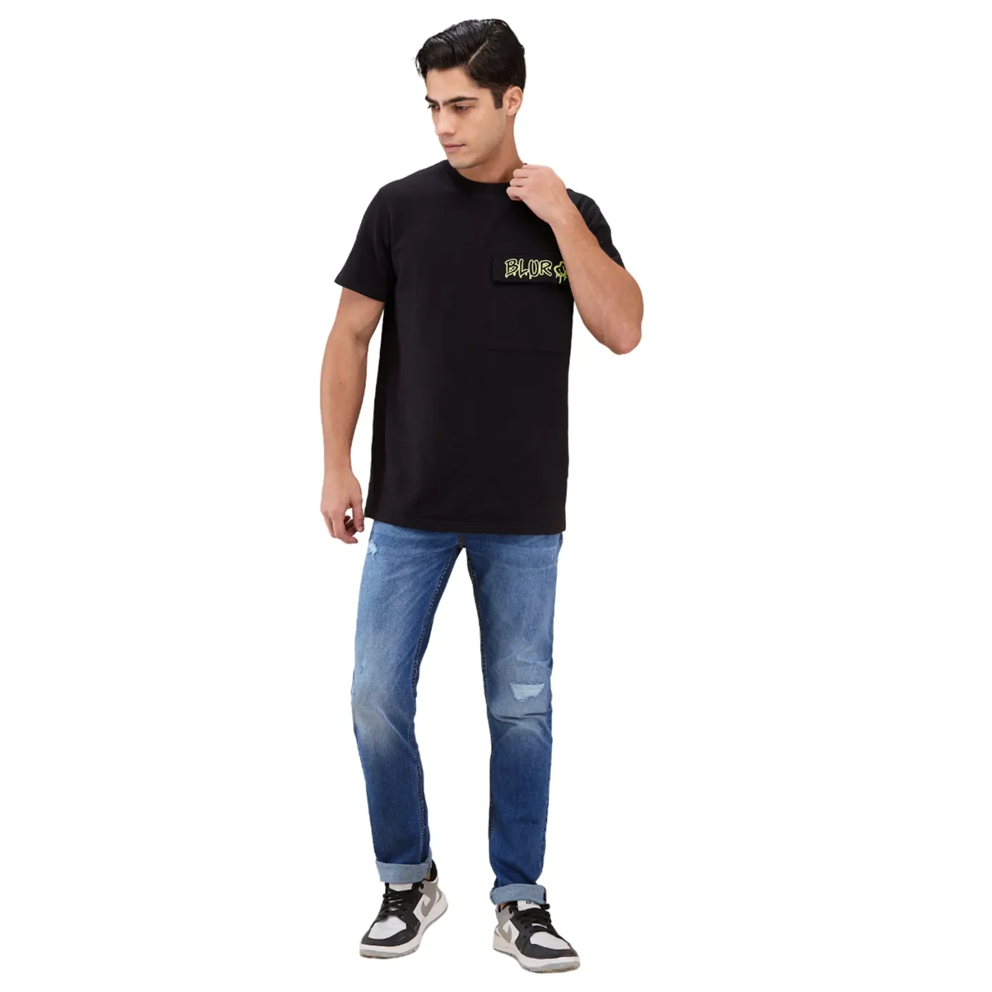 Blue Slim Fit Men's Denims by Being Human Clothing - Image 2