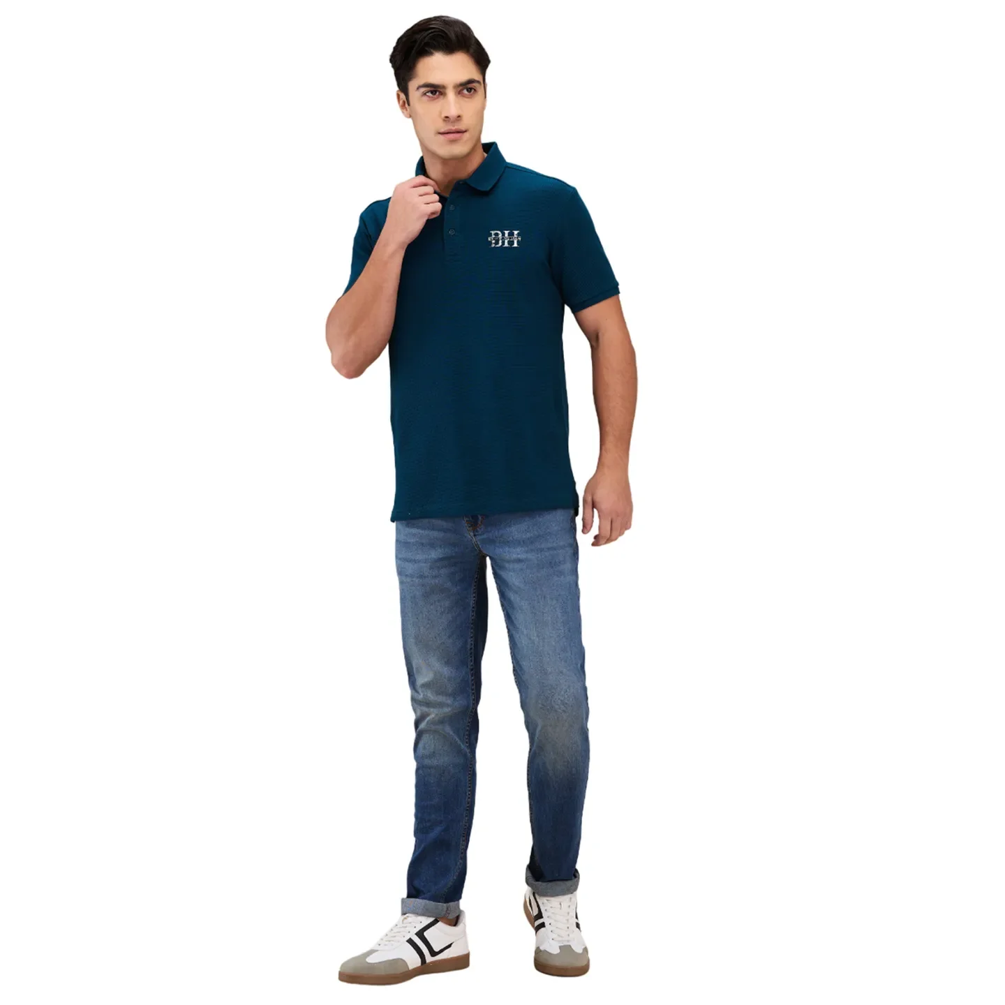 Blue Skinny Fit Denims For Men By Being Human Clothing - Image 2