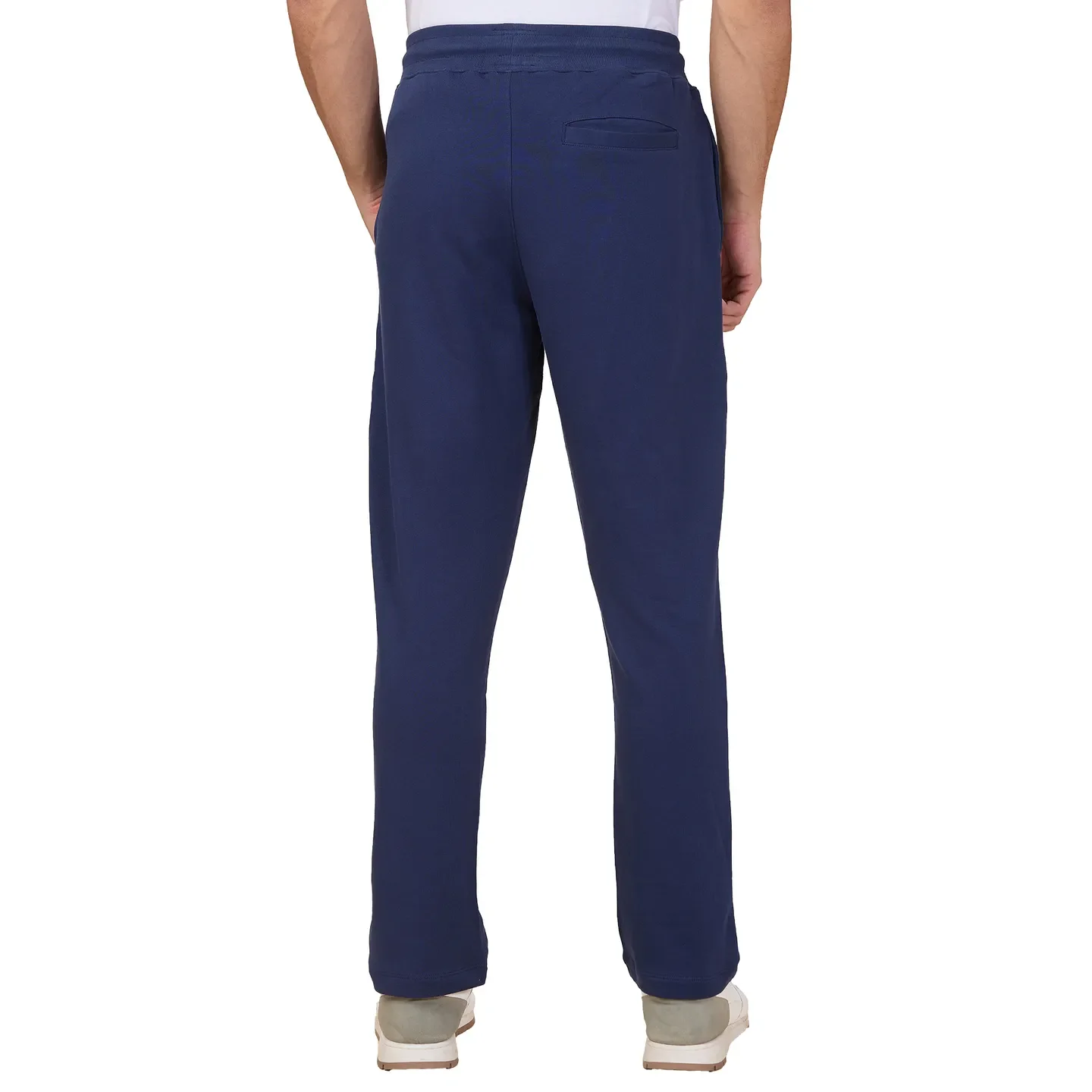 Midnight Blue Regular Fit Track Pants For Men By Being Human Clothing - Image 3