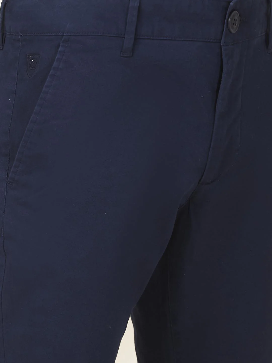 Navy Regular Fit Chino For Men By Being Human Clothing - Image 4