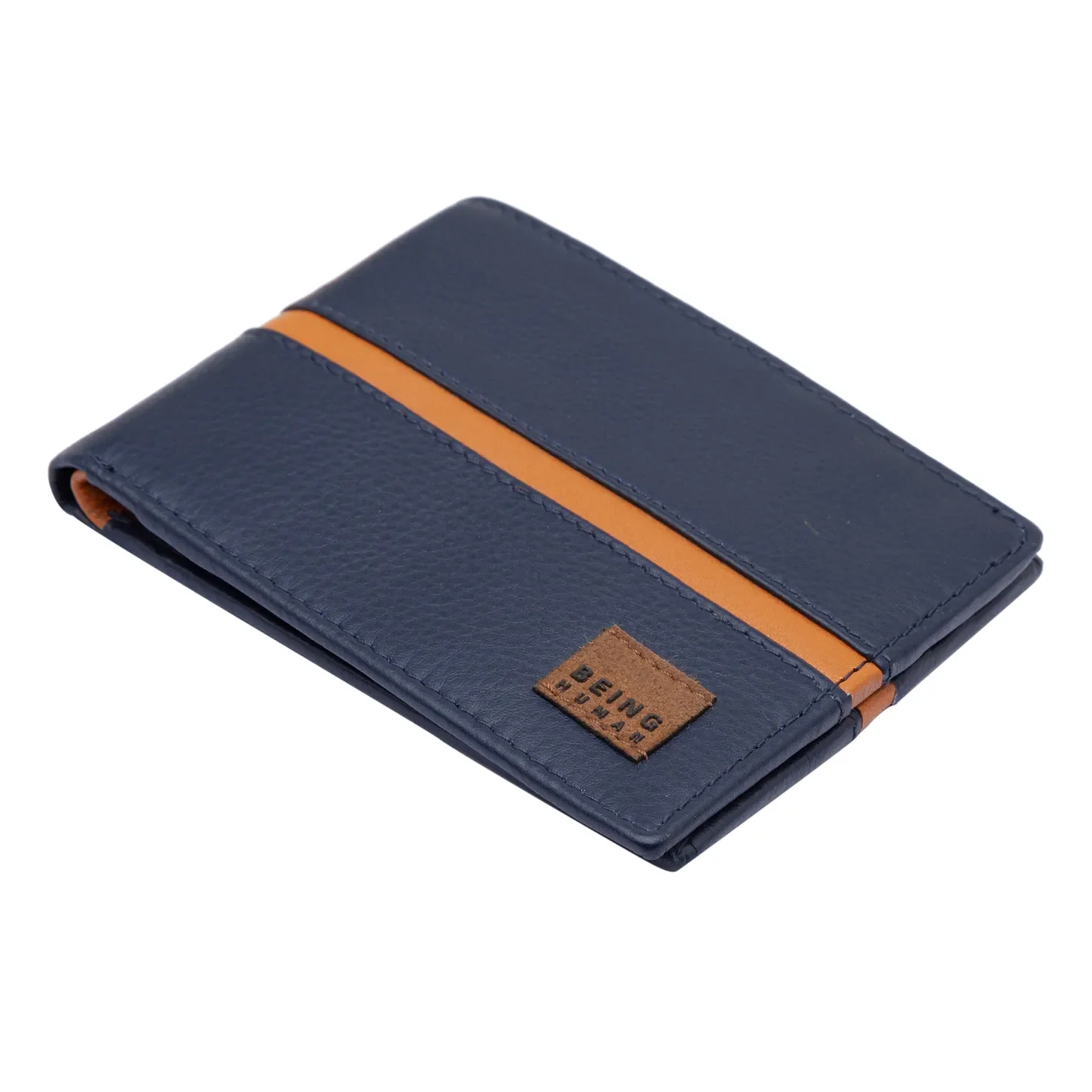 Blue Leather Men's Wallet by Being Human Clothing - Image 4