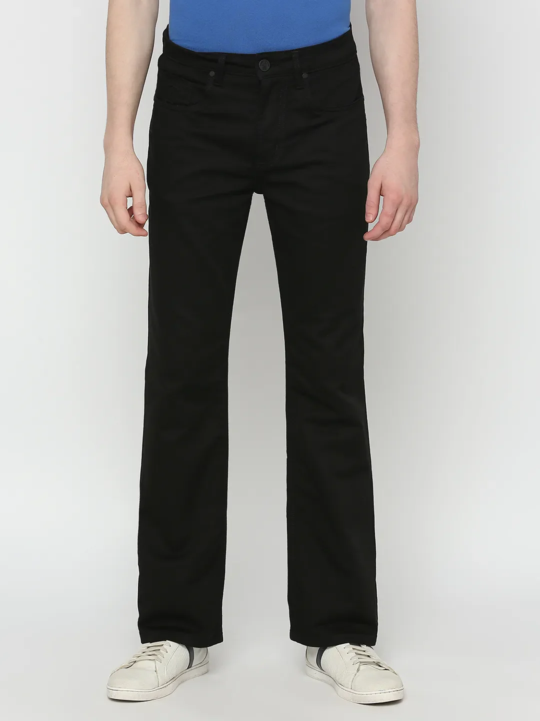 Black Boot Cut Fit Men's Denims by Being Human Clothing