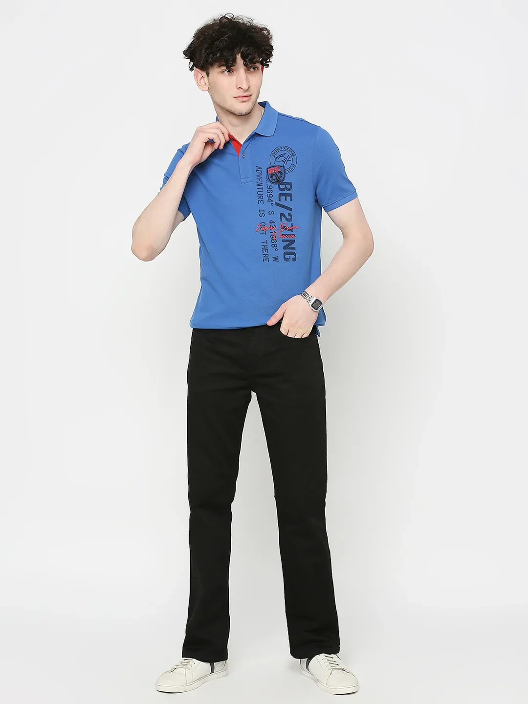 Black Boot Cut Fit Men's Denims by Being Human Clothing - Image 6