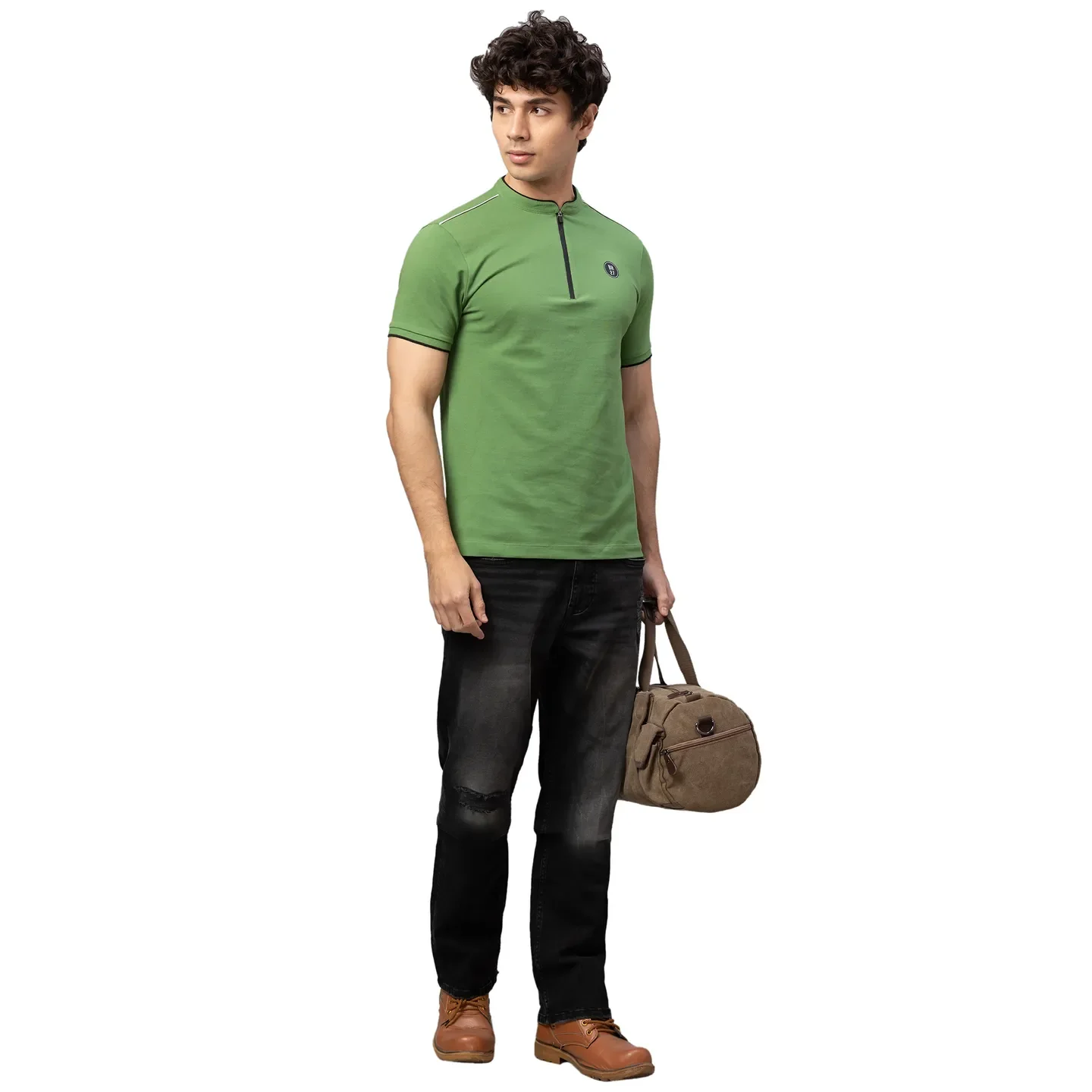 Black Boot Cut Fit Men's Denims by Being Human Clothing - Image 2