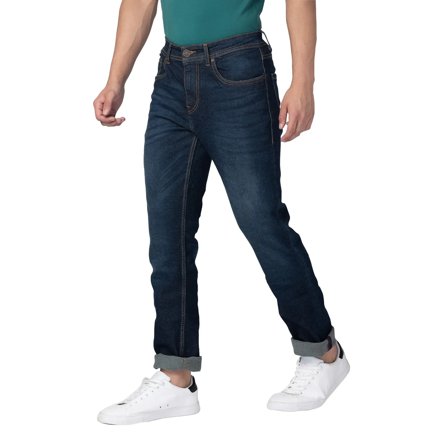 Black Boot Cut Fit Men's Denims by Being Human Clothing - Image 4
