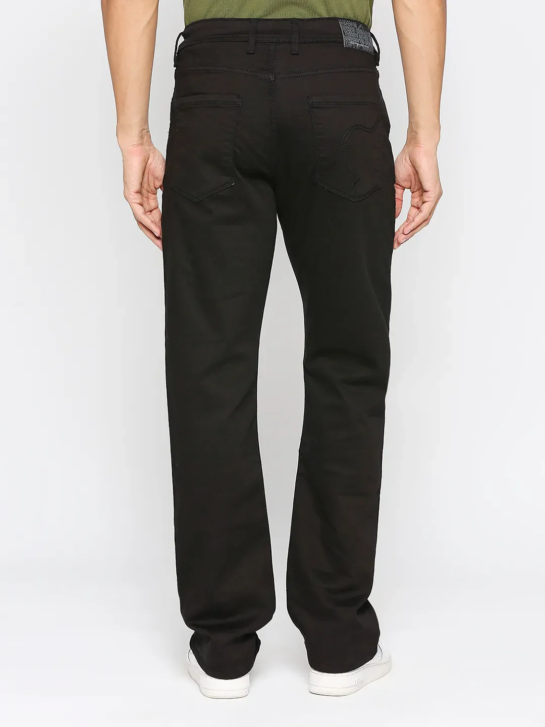 Black Boot Cut Fit Men's Denims by Being Human Clothing - Image 4