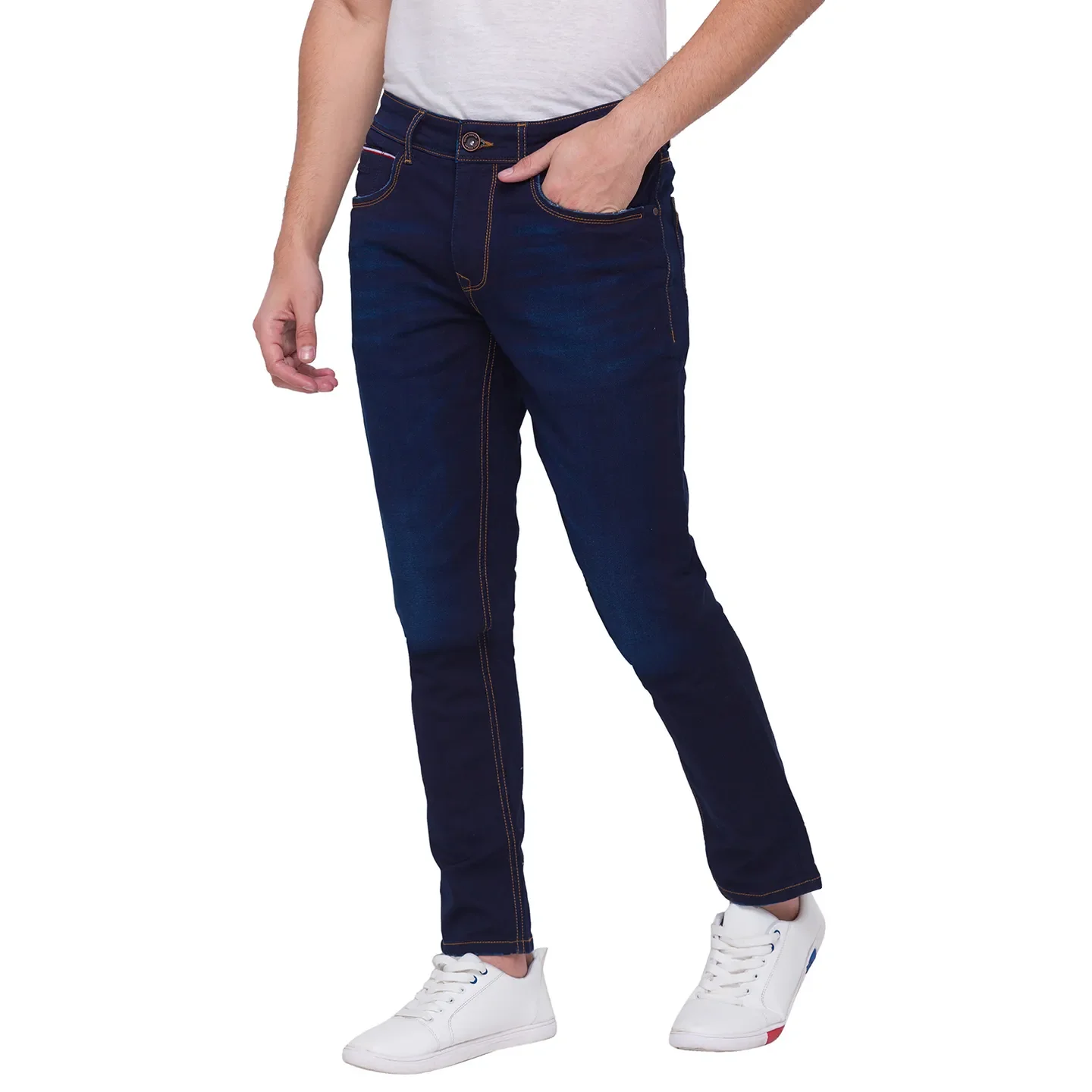 Blue Boot Cut Fit Men's Denims by Being Human Clothing - Image 3