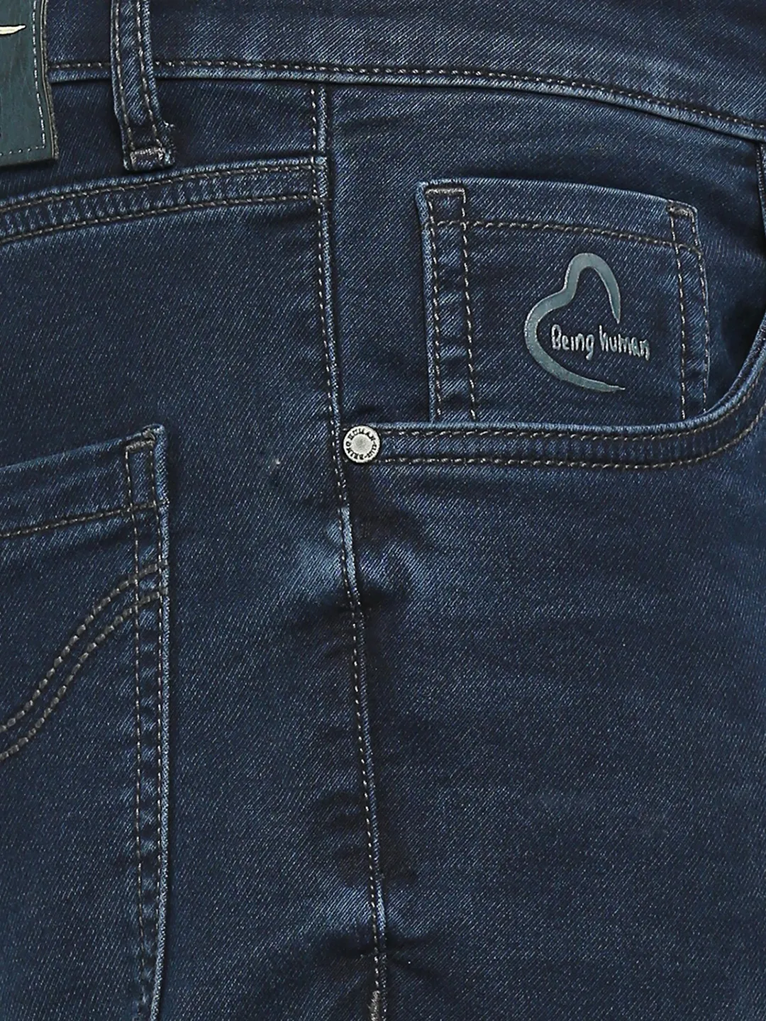 Blue Boot Cut Fit Men's Denims by Being Human Clothing - Image 5